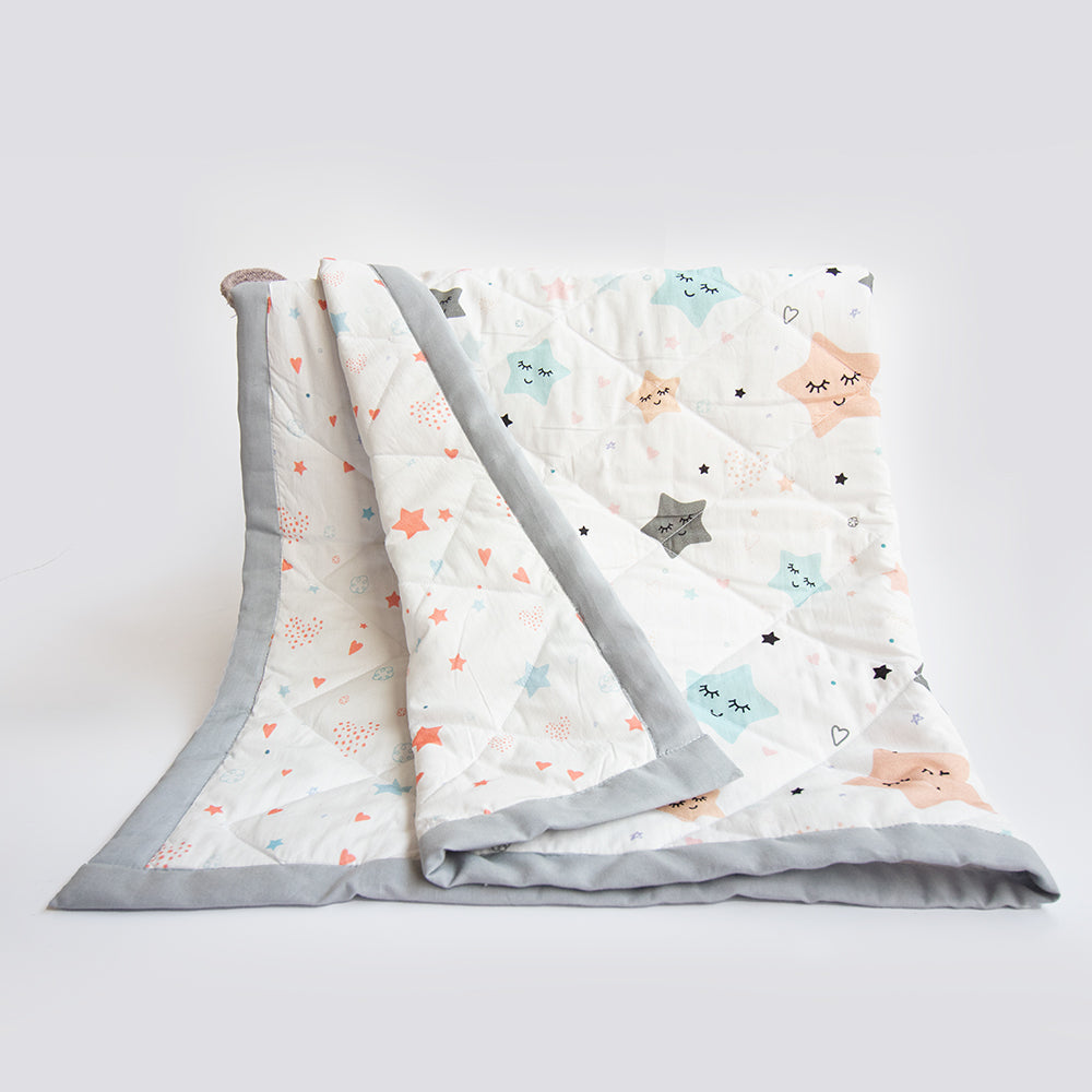 Twinkly Stars - Reversible Comfort Quilt