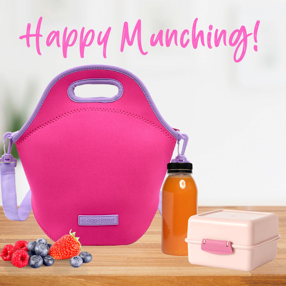 Neoprene Lunch Bags - Pinklicous