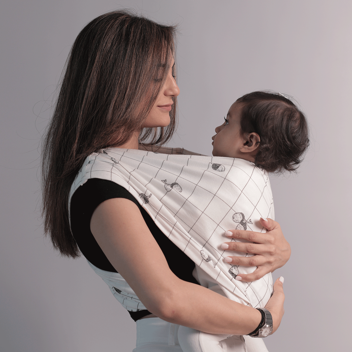 Masilo 'Godilo' Organic Cotton Baby Carrier - Acorn (From Birth to 12kgs)