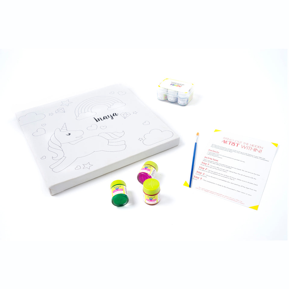 Your First Canvas Art Kit - Unicorn Love
