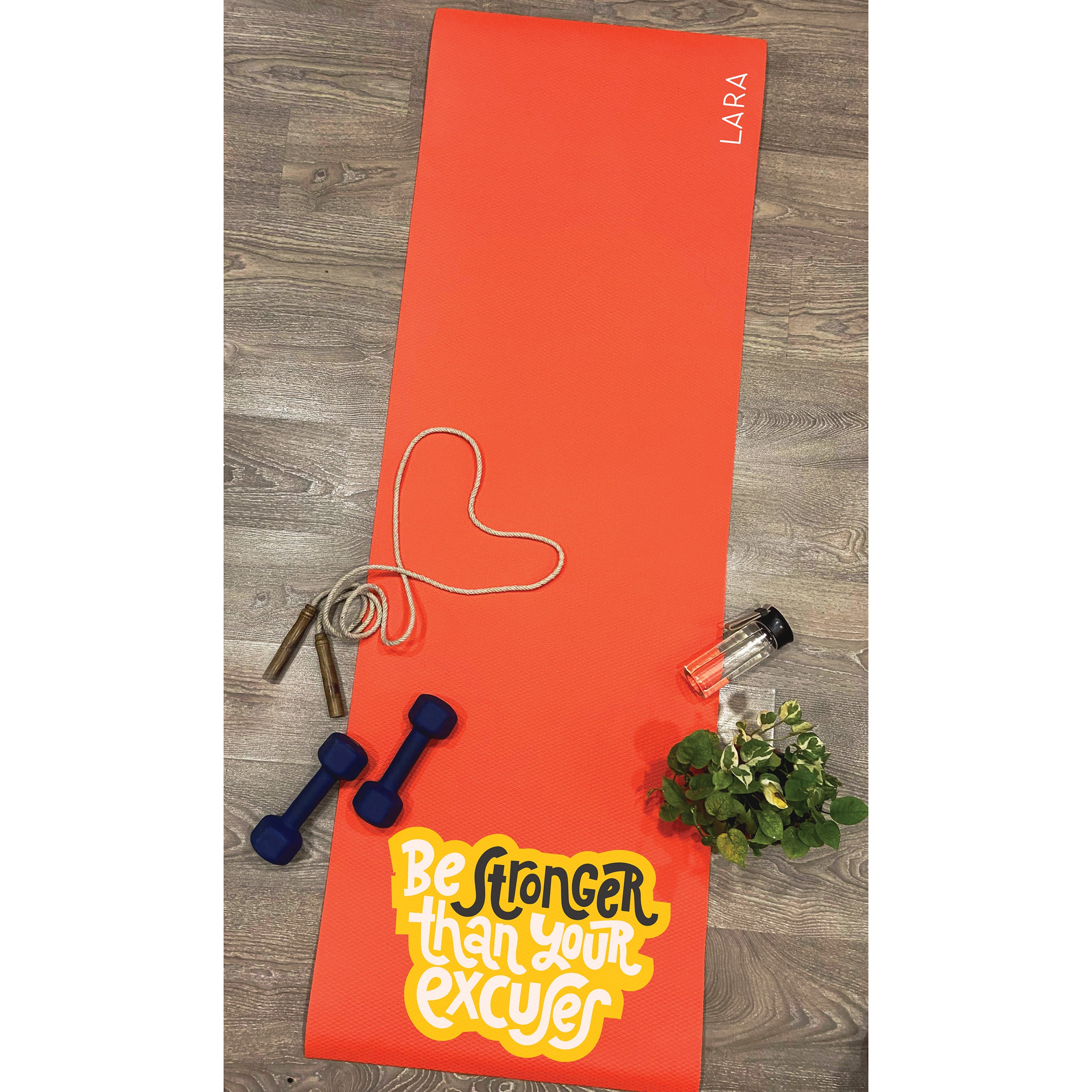 Own It Yoga Mat - Be Stronger Than Your Excuses