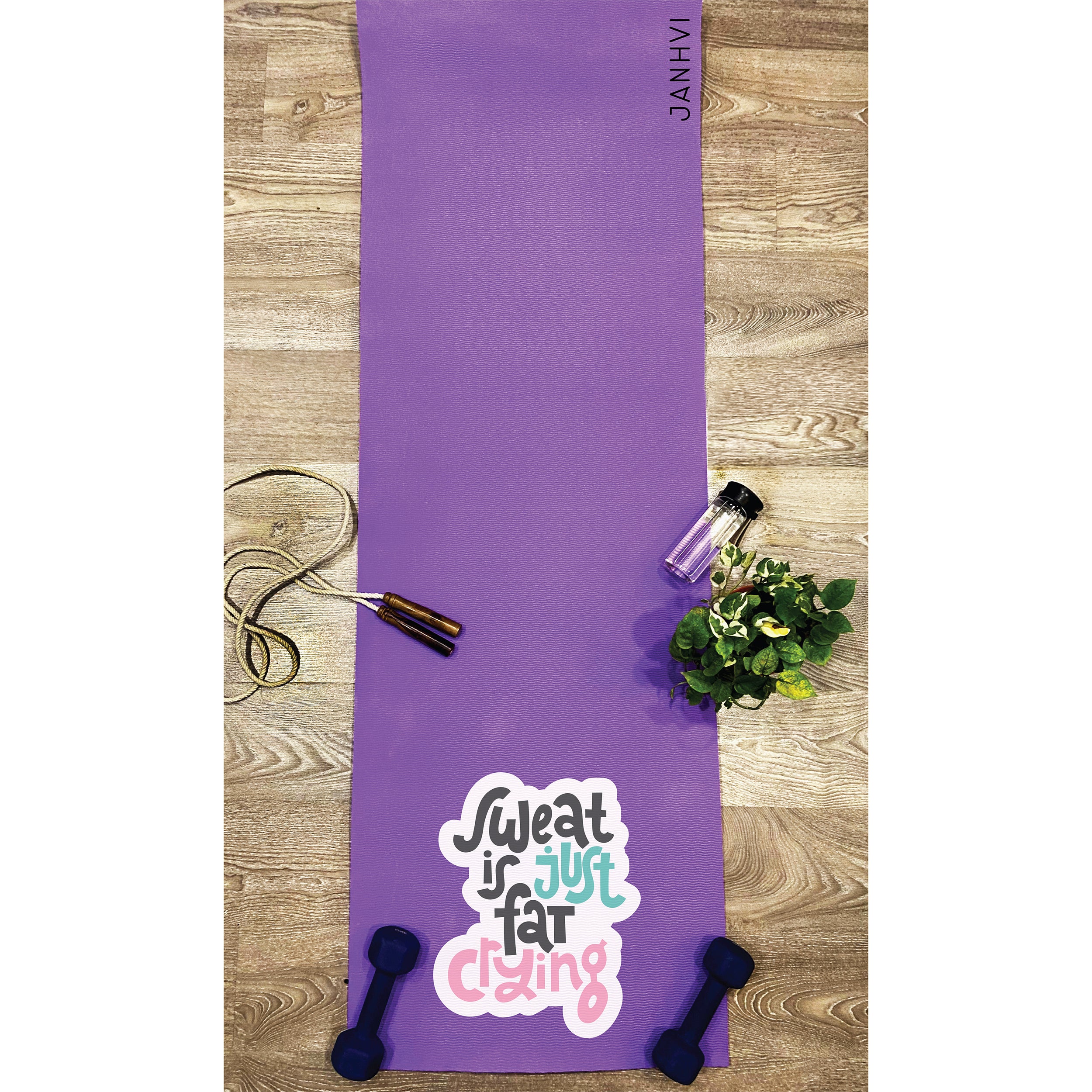 Own It Yoga Mat - Sweat Is Just Fat Crying