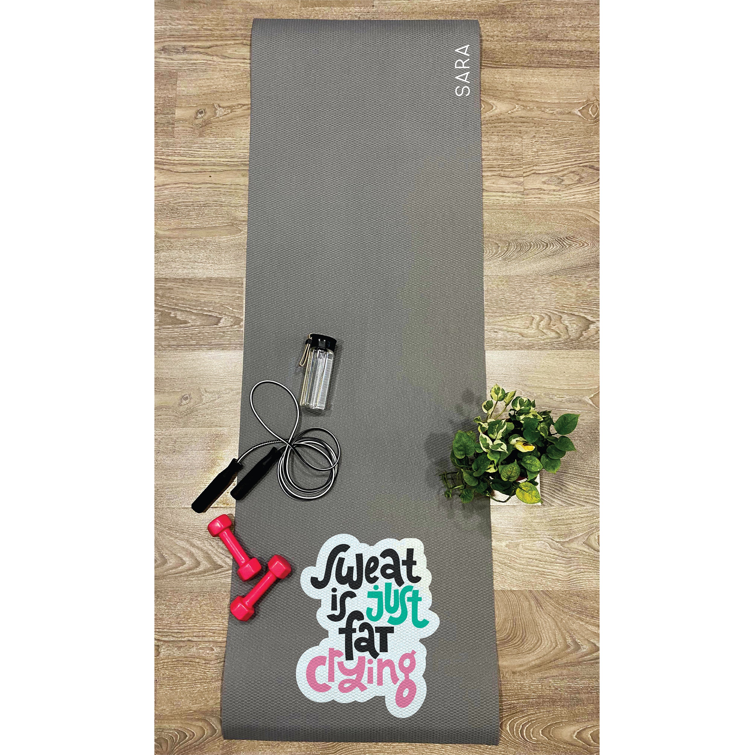 Own It Yoga Mat - Sweat Is Just Fat Crying