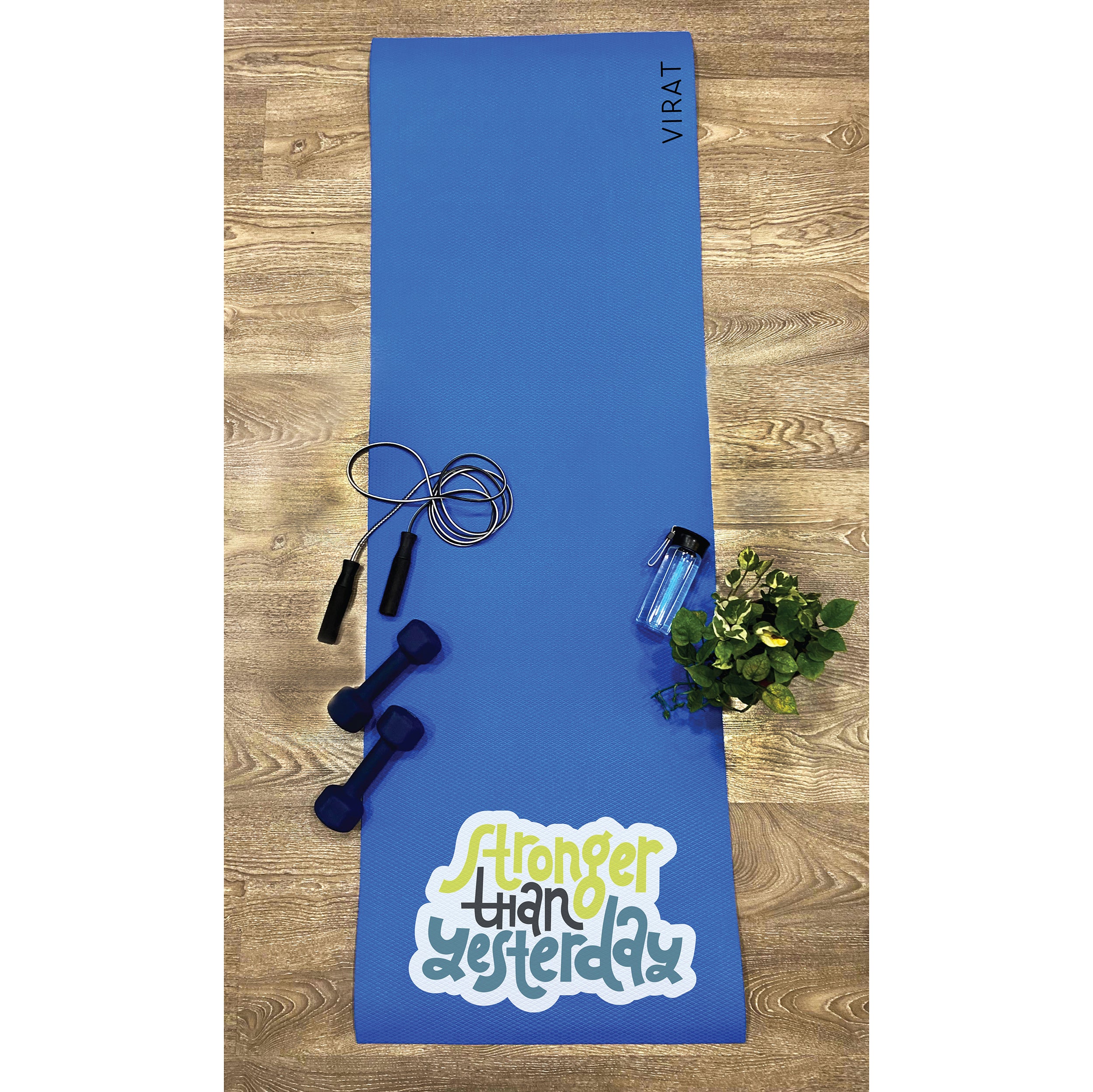 Own It Yoga Mat - Stronger Than Yesterday