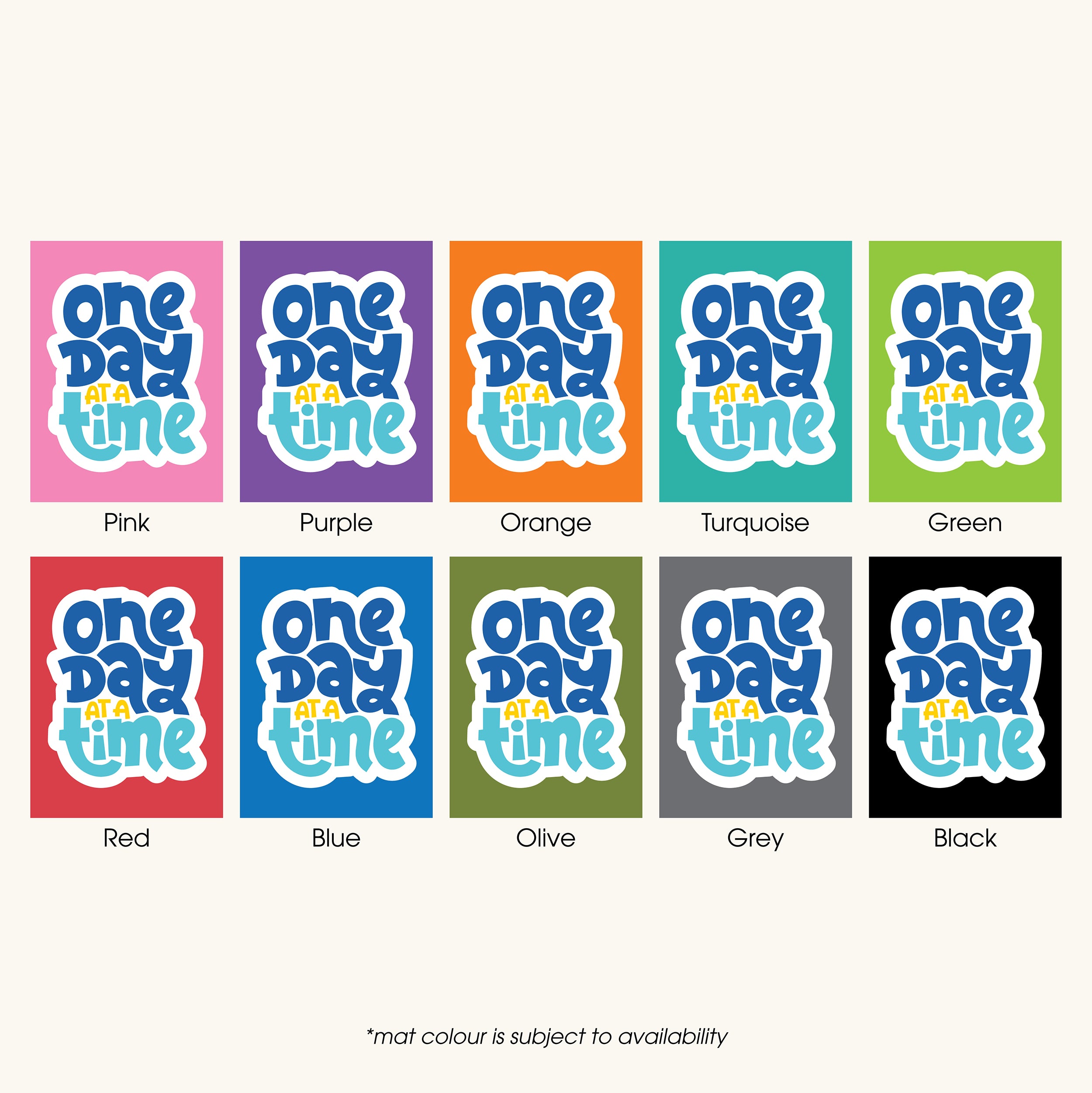 Own It Yoga Mat - One Day At A Time