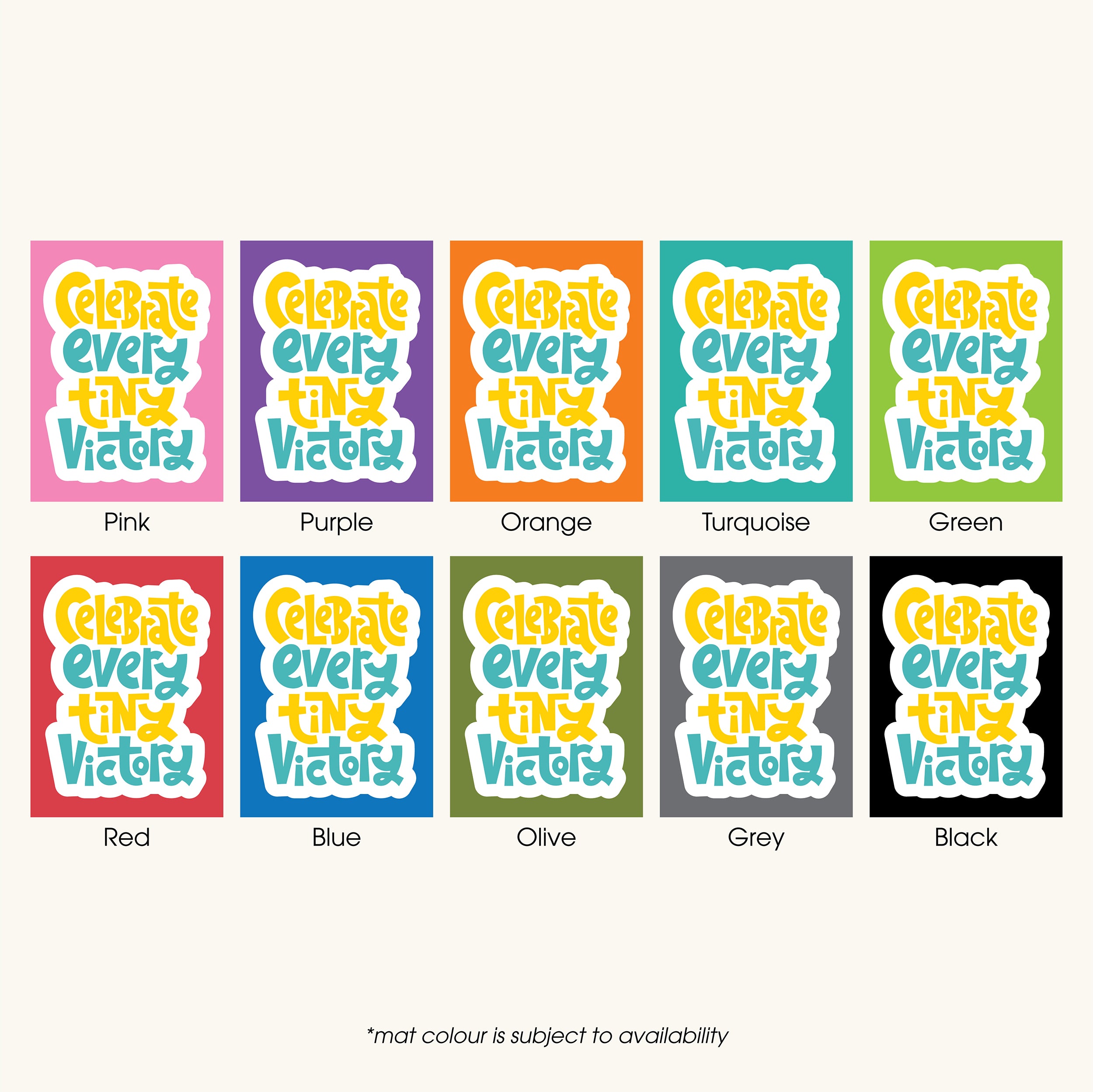 Own It Yoga Mat - Celebrate Every Tiny Victory