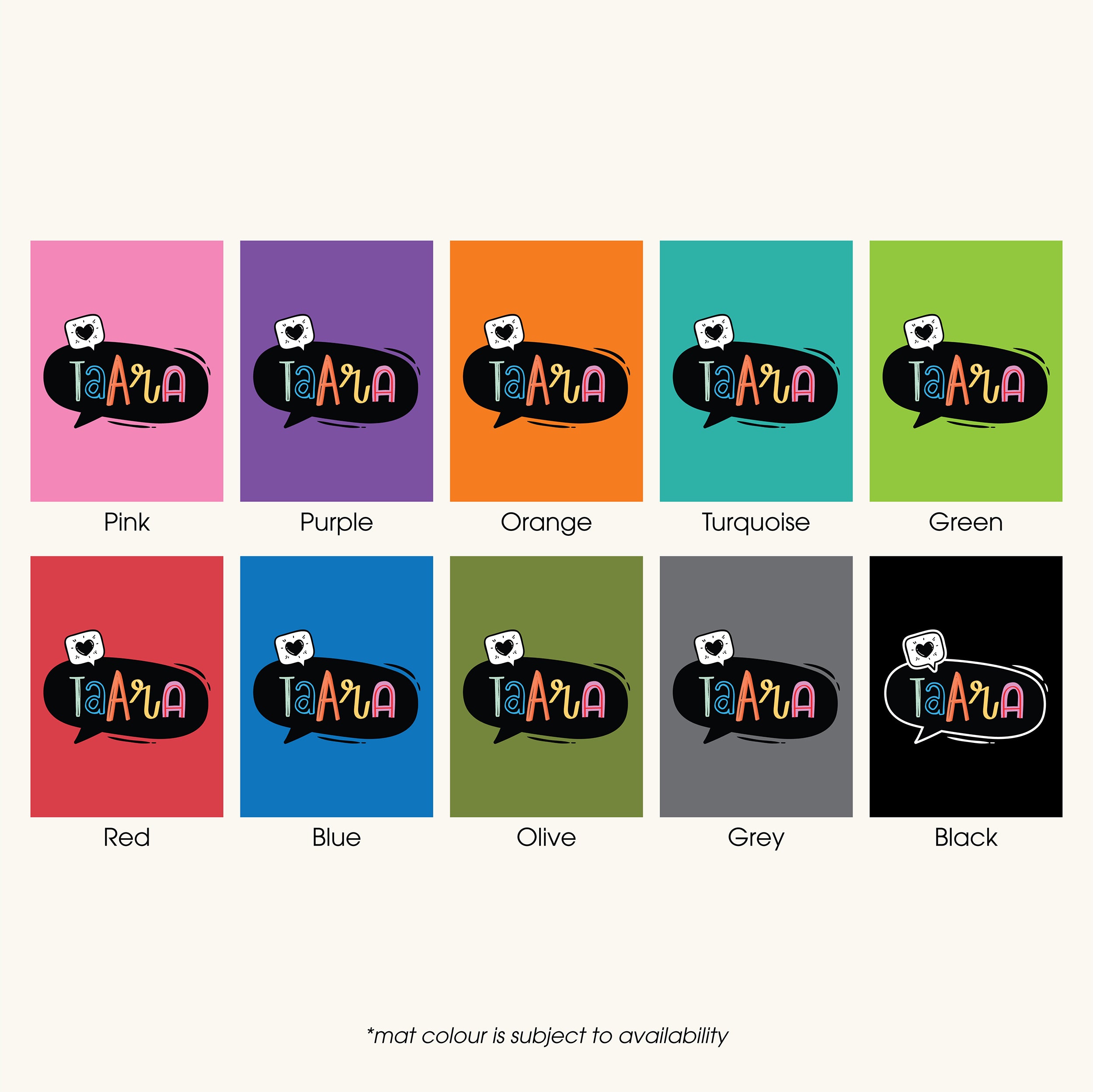 Own It Yoga Mat - Heart