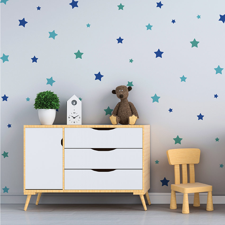 Reusable Wall Decals - Starry Starry Wall