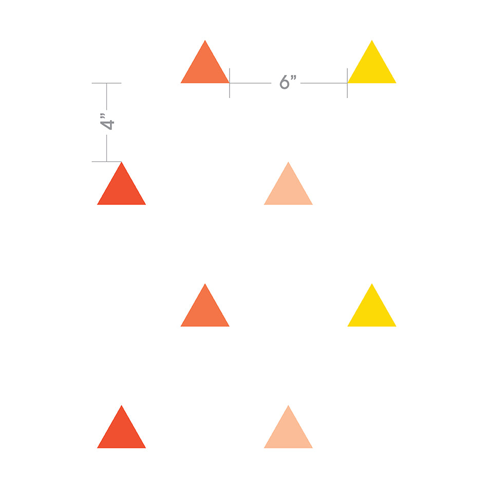 Reusable Wall Decals - Trippy Triangles