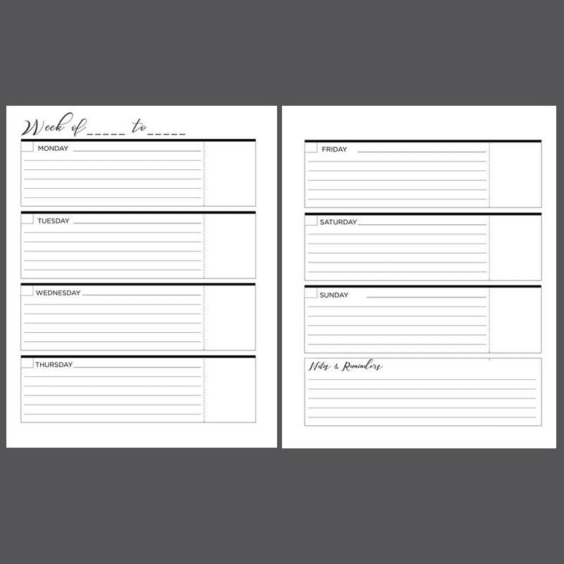 Personalised Chevron Stitch Annual Planner - Undated