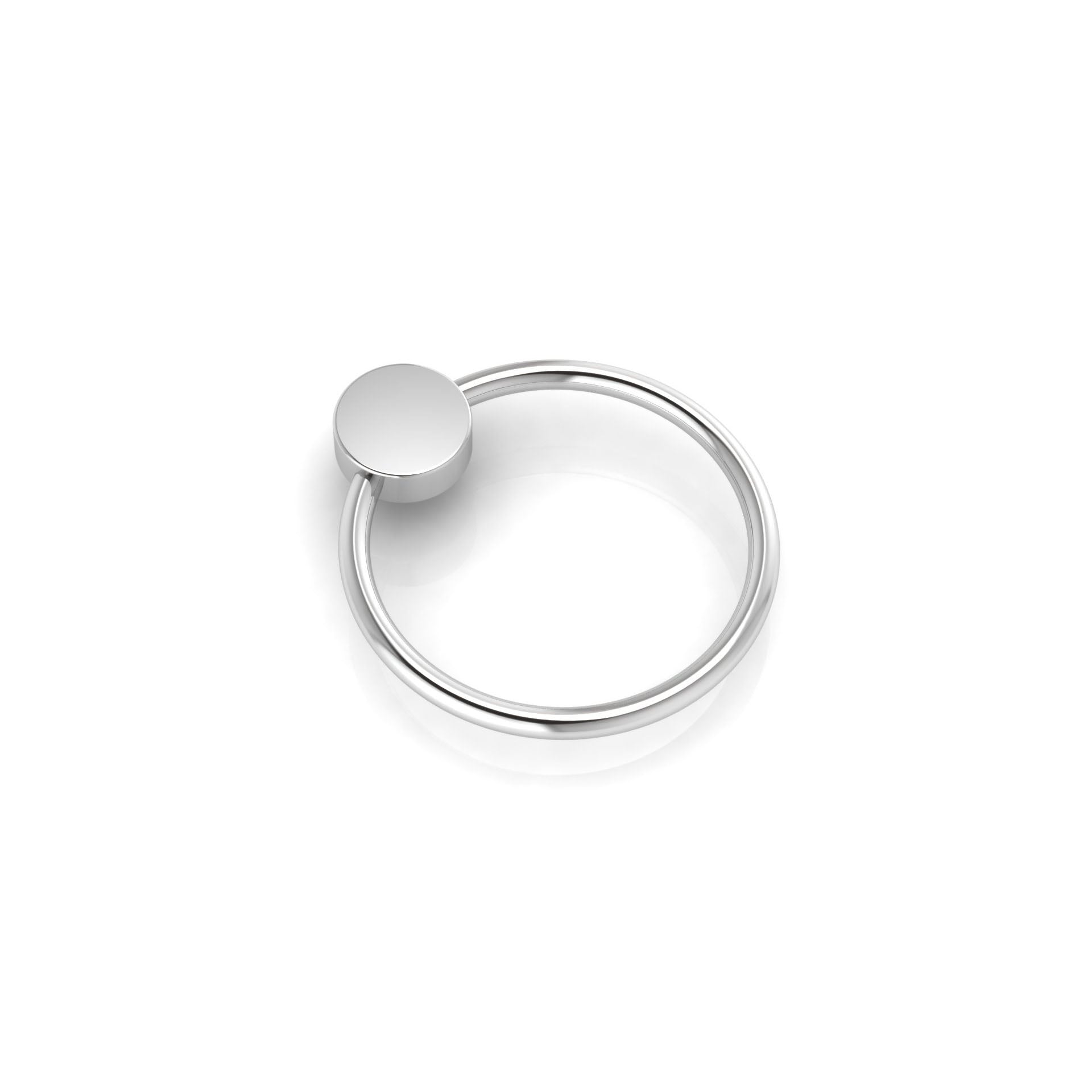 Sterling Silver Rattle & Teether - Flat Ring