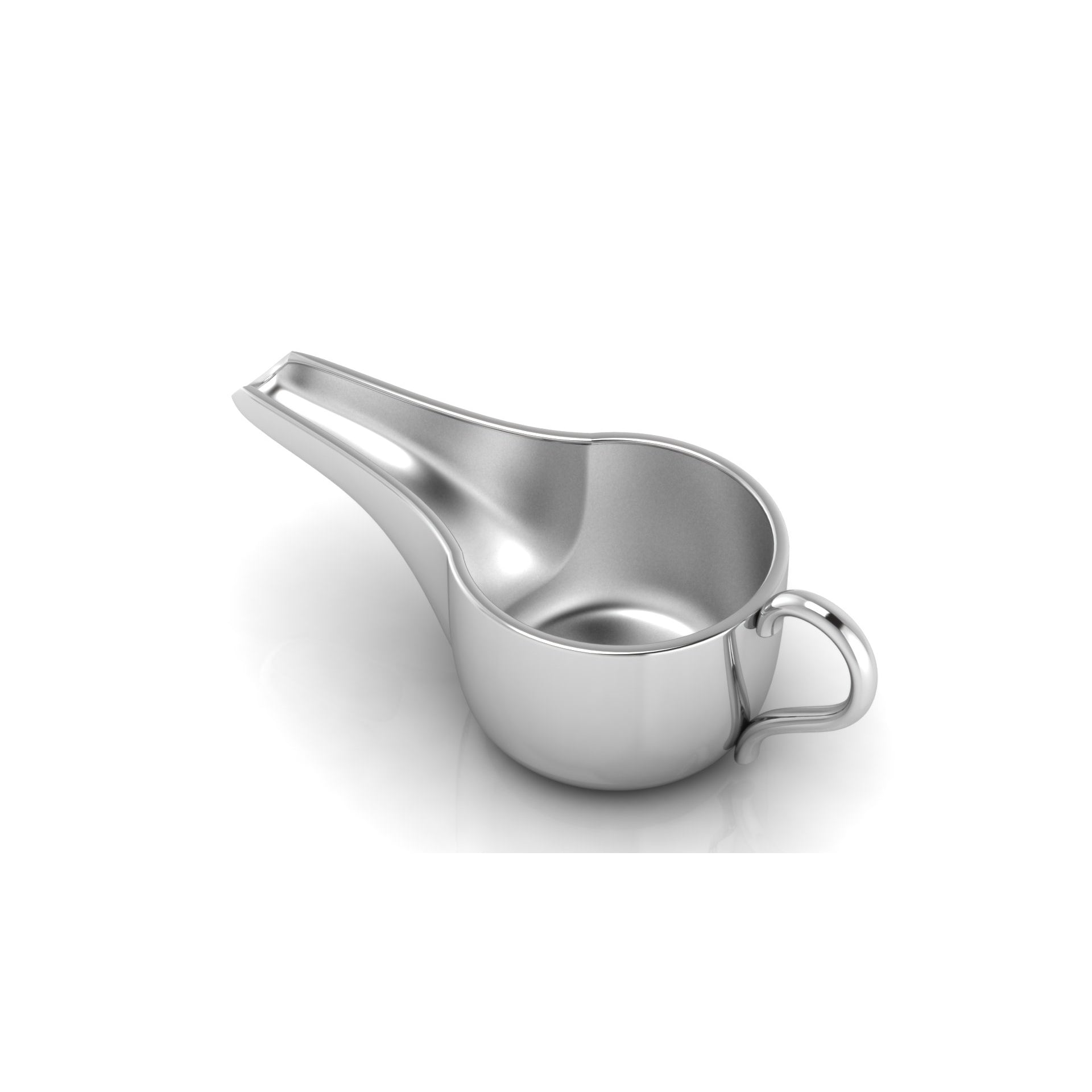 Sterling Silver Round Medicine Porringer With Plain Handle