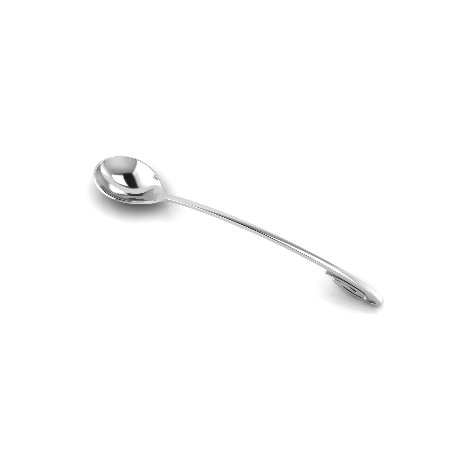 Sterling Silver Feeding Spoon - Curve