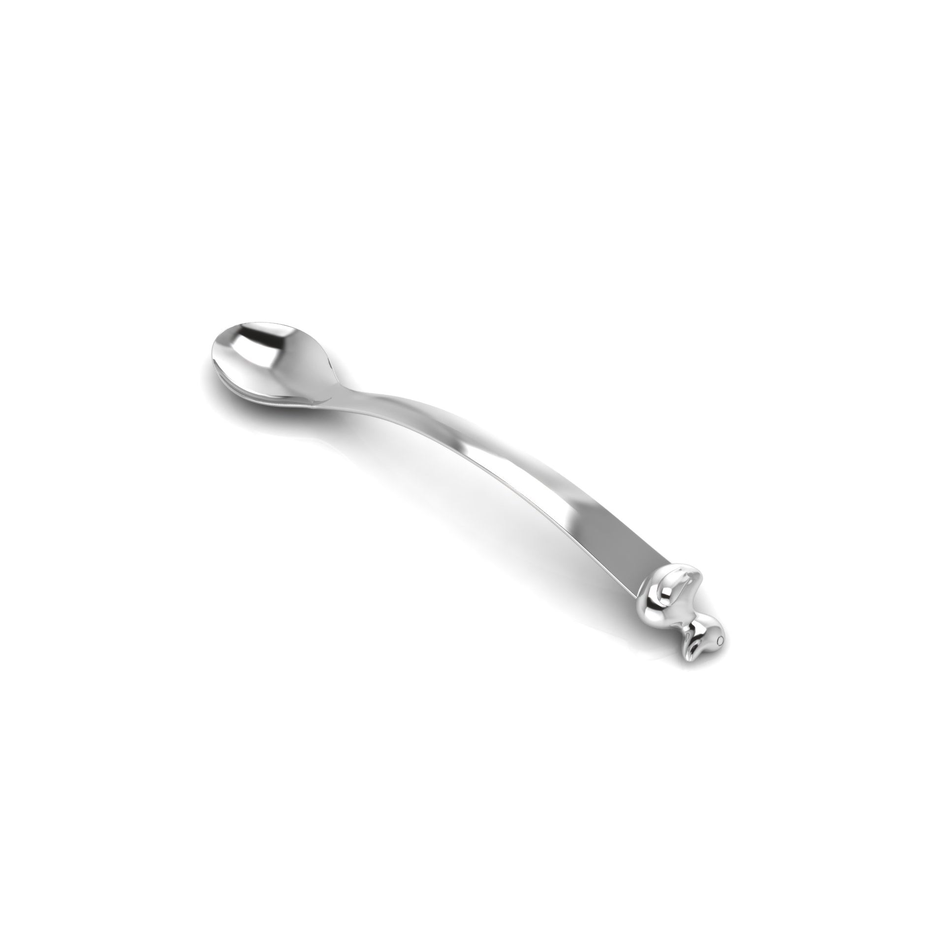 Sterling Silver Feeding Spoon - Duck