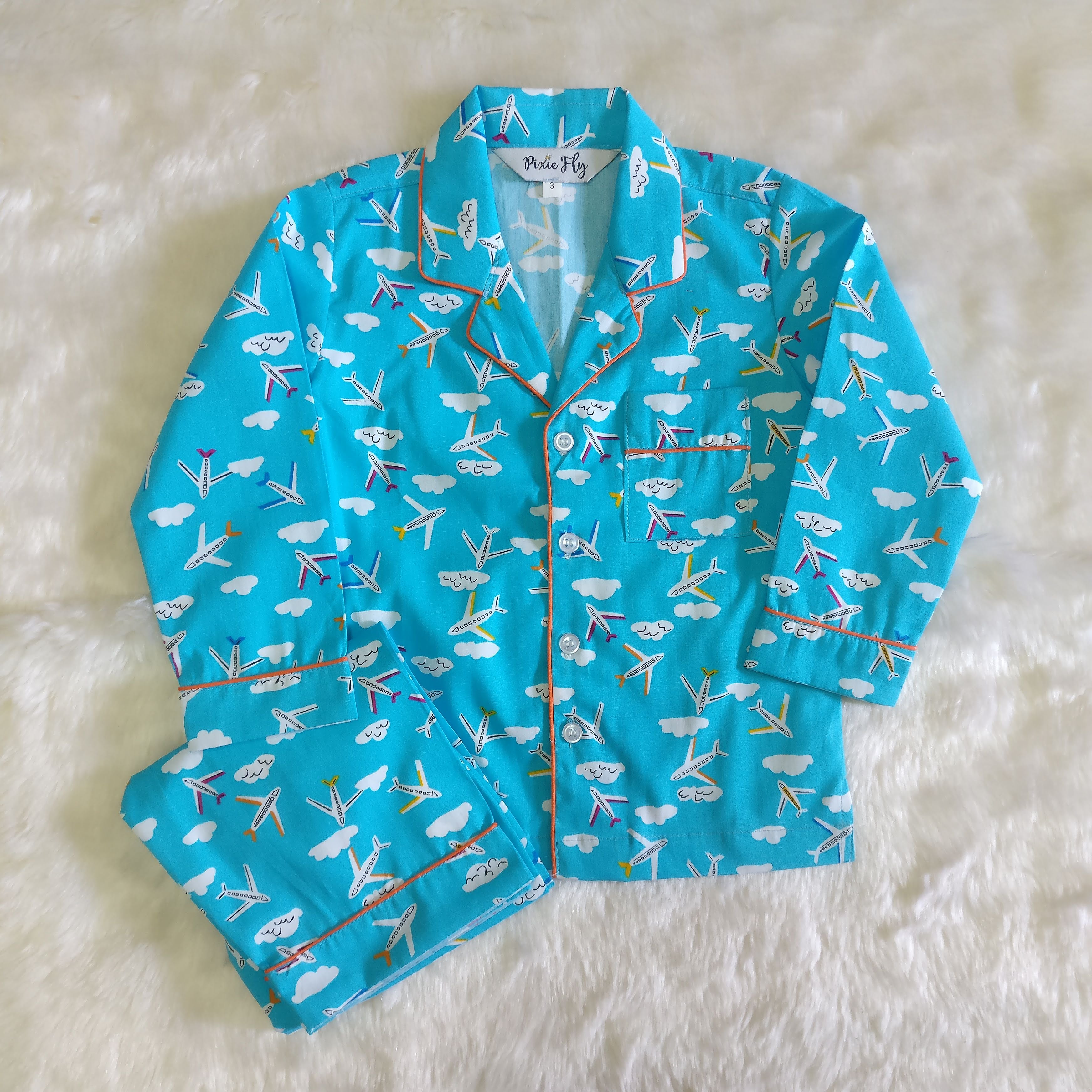 Kid's Pyjama Set - Airplanes