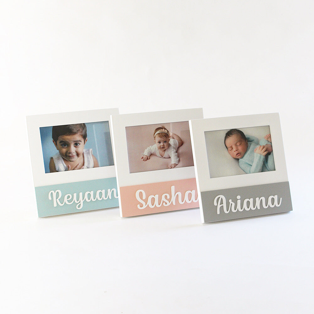 Personalized Square Frame - Grey