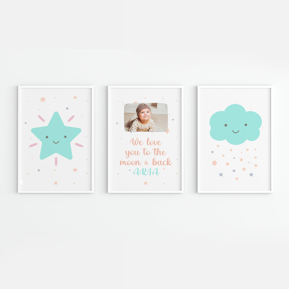 Doodle's Wall Frames - In The Sky (Set Of 3) Style 1