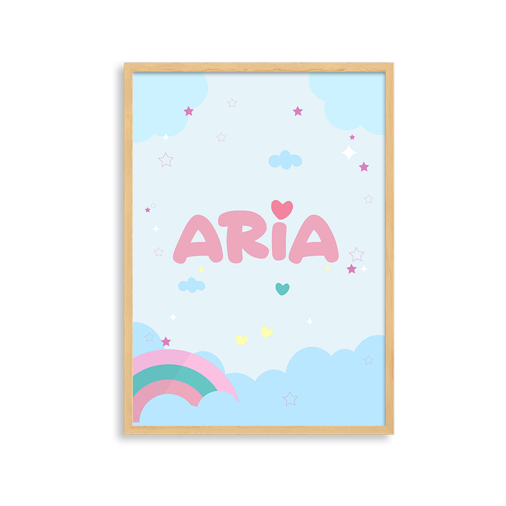 Doodle's Name Frame - Unicorn Dreams