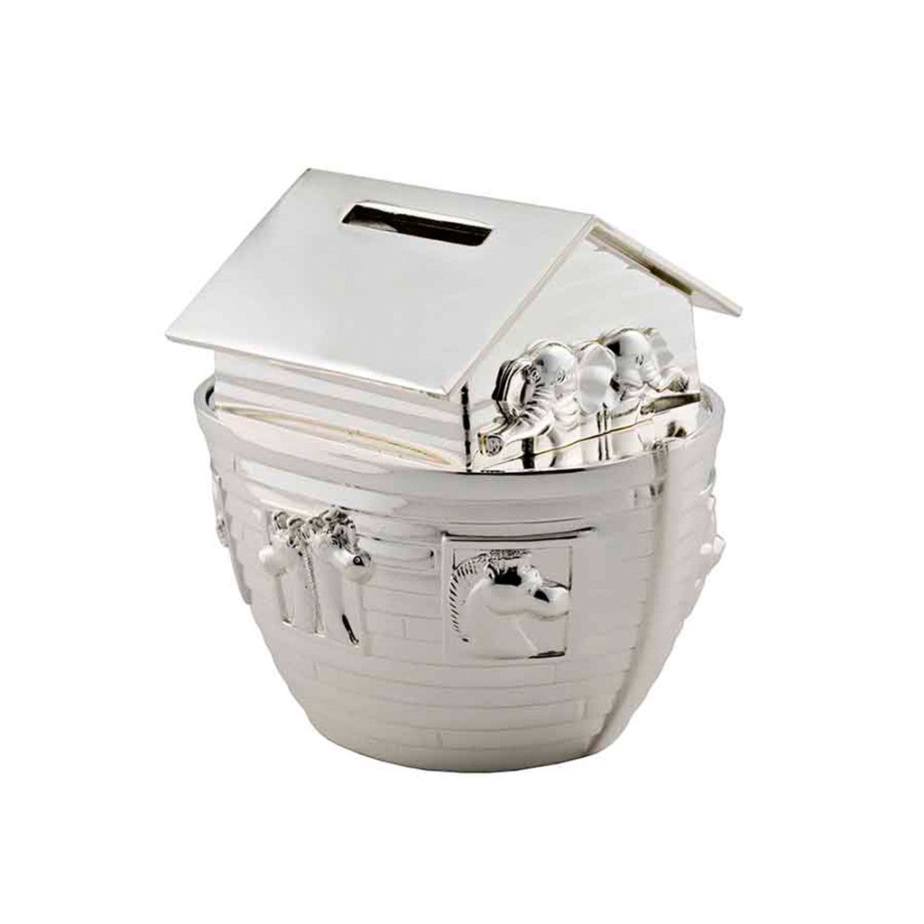 Frazer & Haws 92.5 Silver Plated Money box - Noah's Ark