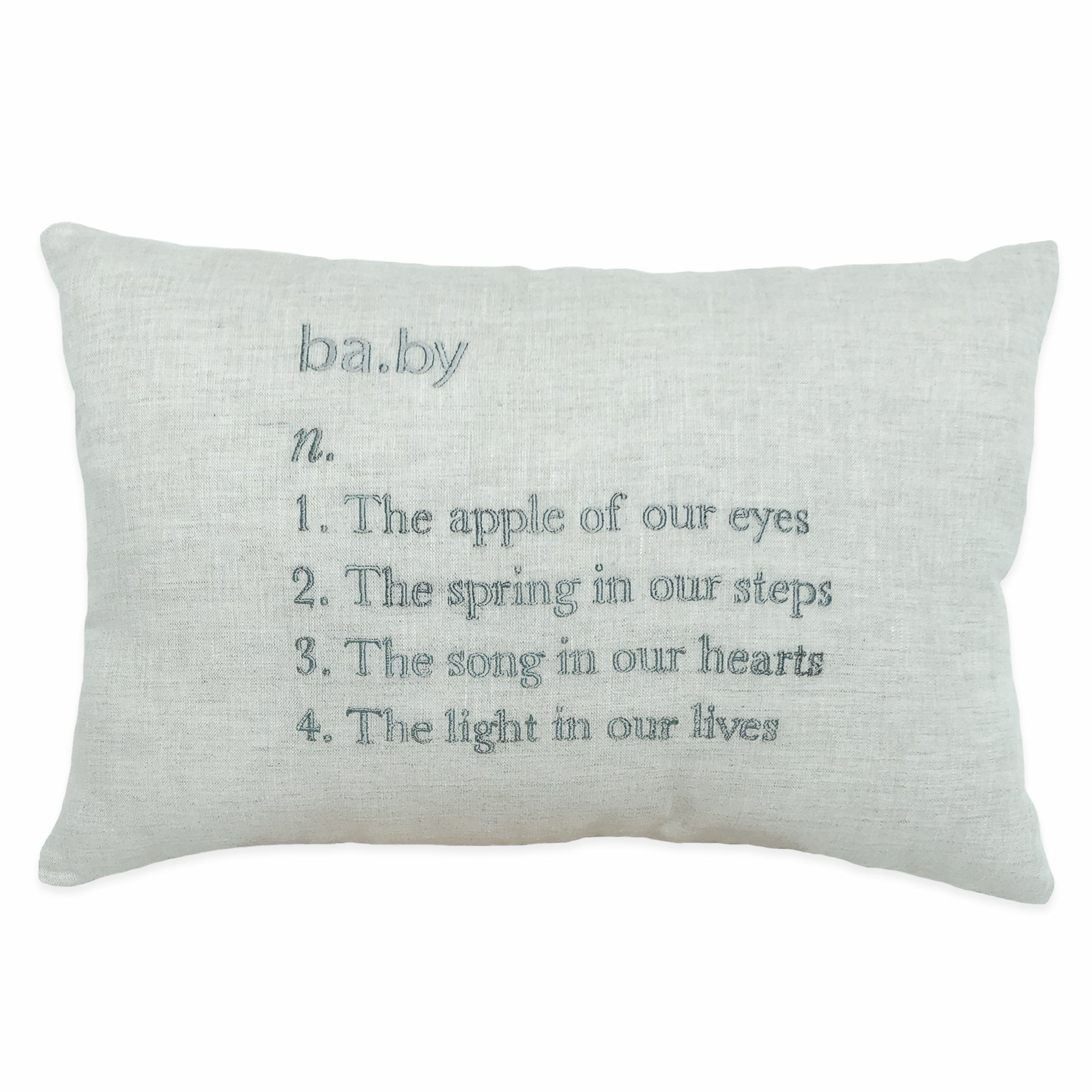 b-a-b-y Throw Cushion