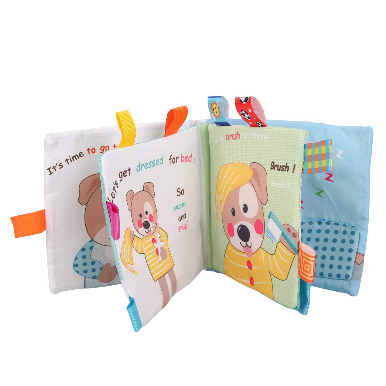 Baby Moo Learning with Puppy Multicolour Activity Cloth Book