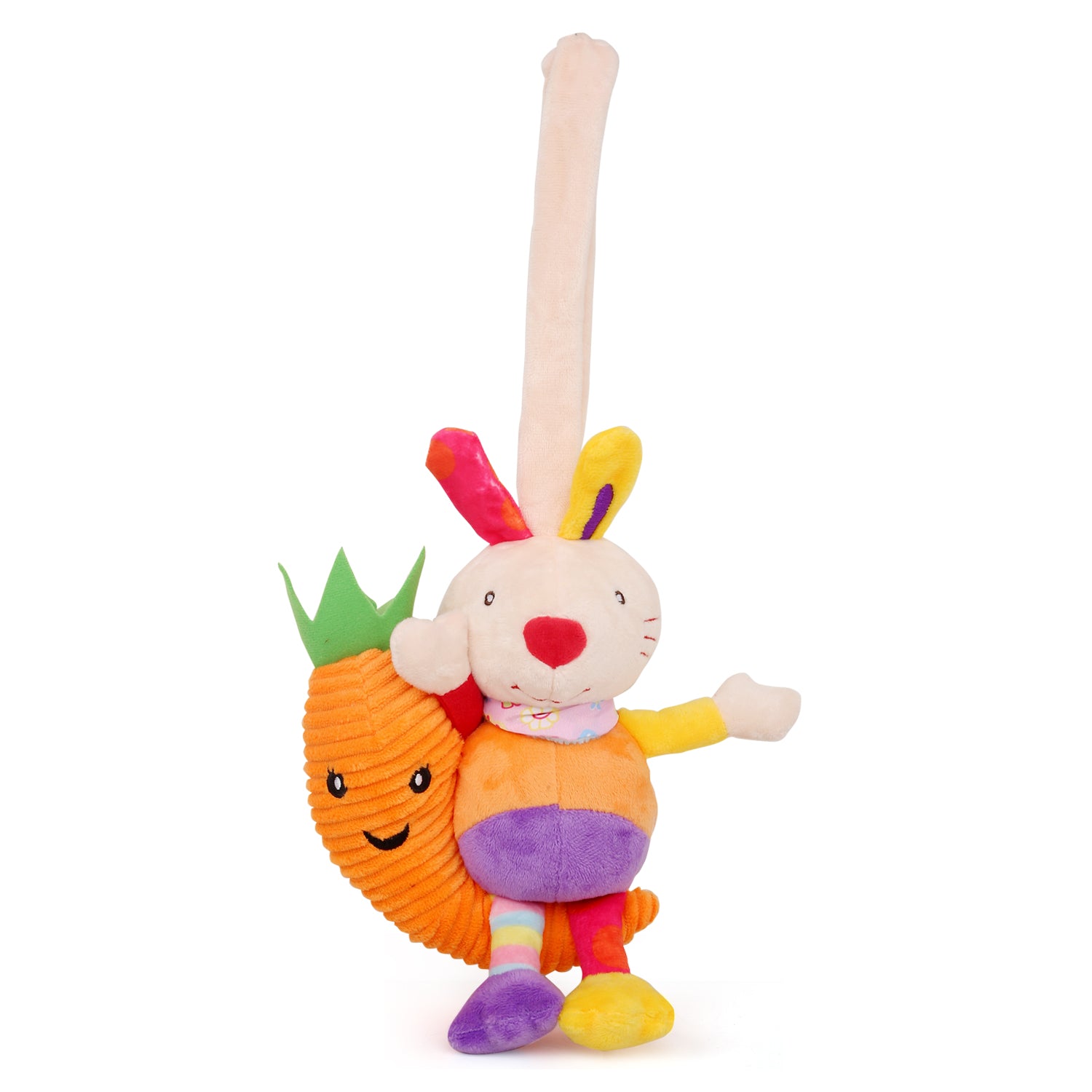 Baby Moo Rabbit Multicolour Hanging Pulling Toy