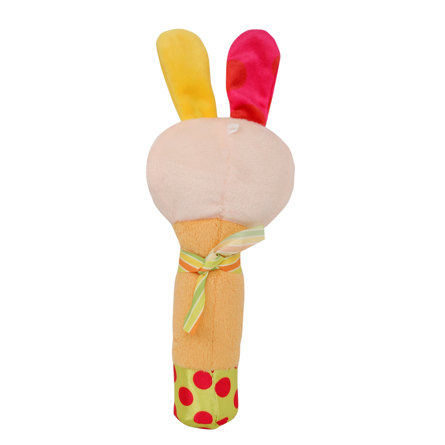 Baby Moo Big Earred Rabbit Multicolour Handheld Rattle