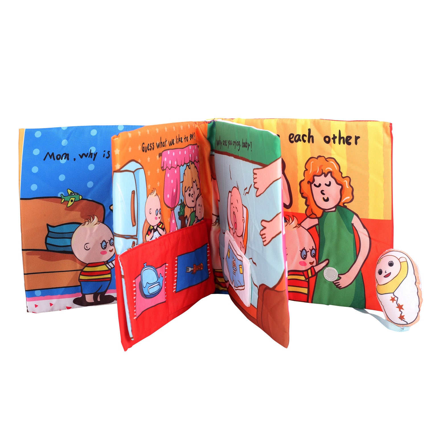 Baby Moo Welcome New Baby Multicolour Activity Cloth Book