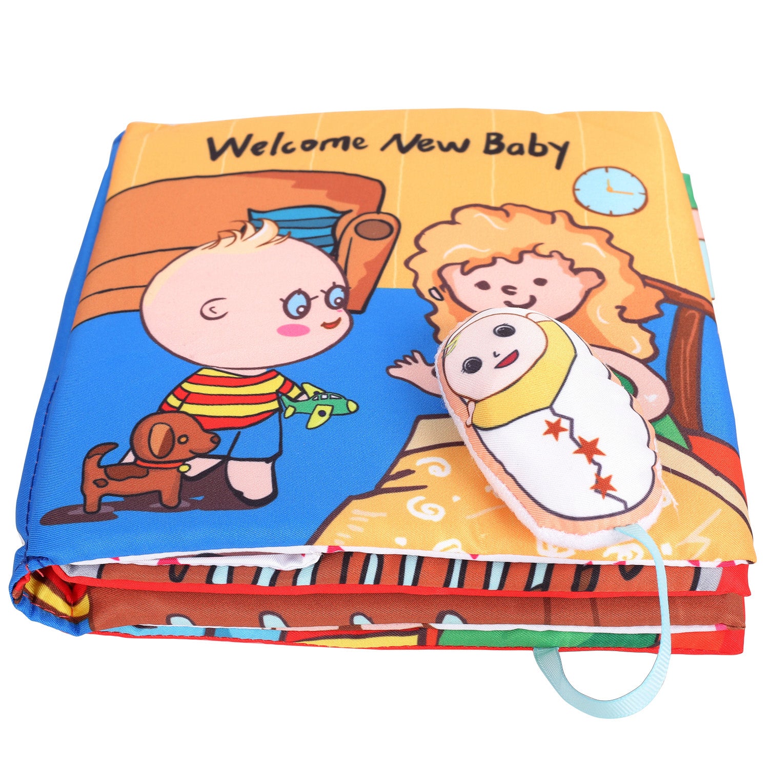 Baby Moo Welcome New Baby Multicolour Activity Cloth Book
