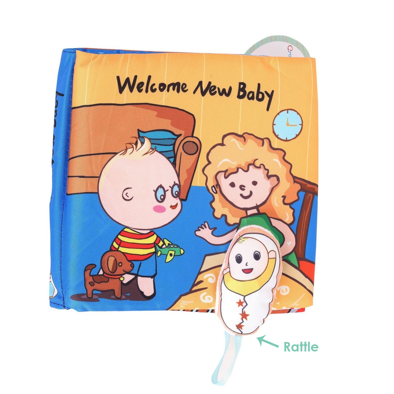 Baby Moo Welcome New Baby Multicolour Activity Cloth Book