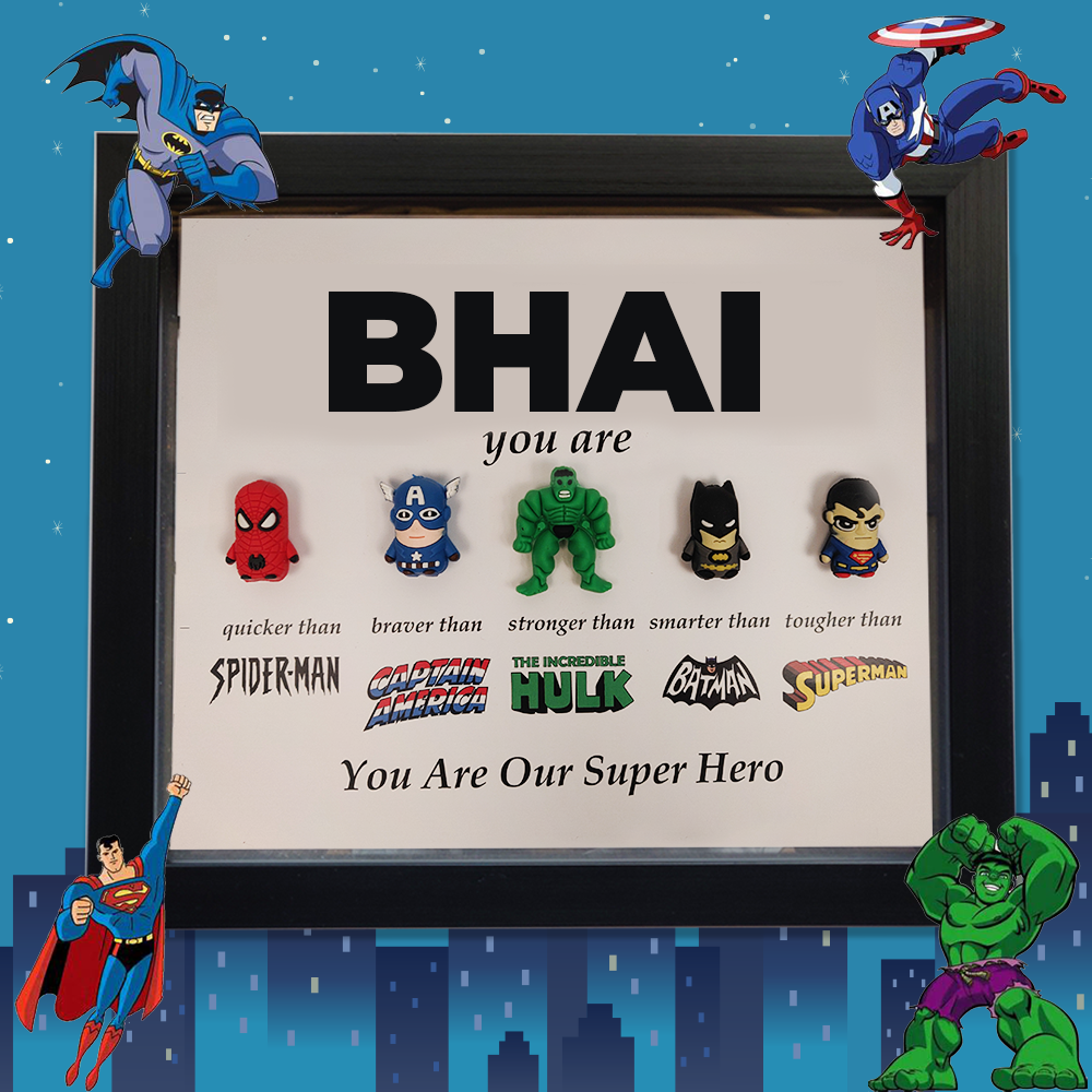 Bhai / Brother 3D Super Hero Frame - Hulk