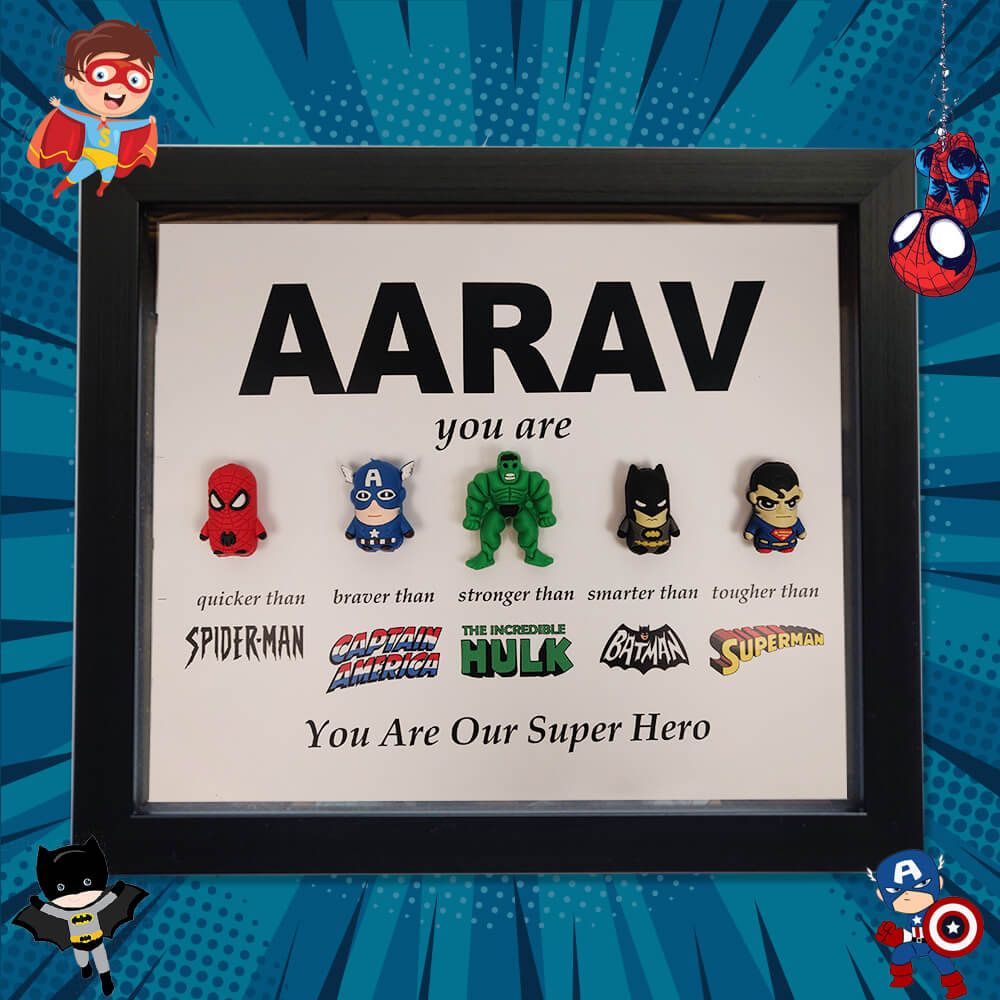Personalized 3D Super Hero Frame - Hulk