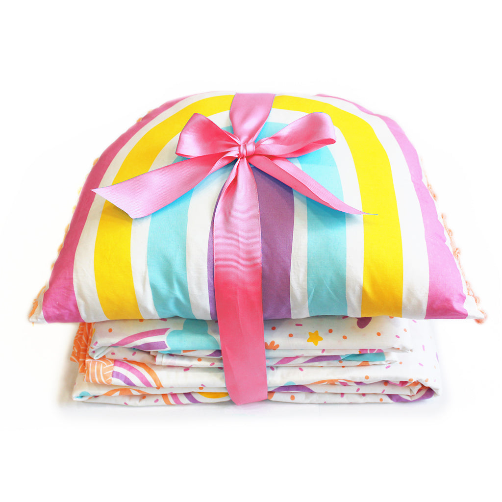 Over The Rainbow Single Bedsheet Bundle Of Joy