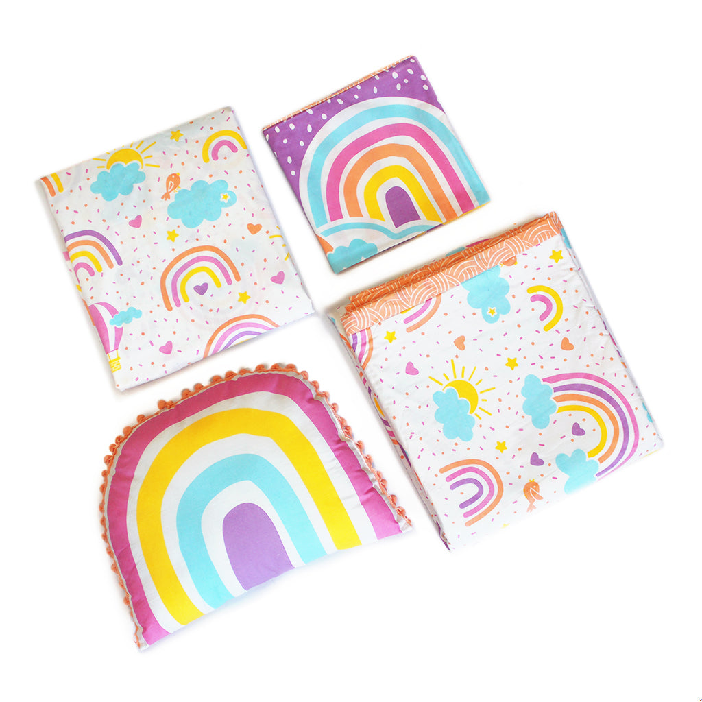 Over The Rainbow Single Bedsheet Bundle Of Joy