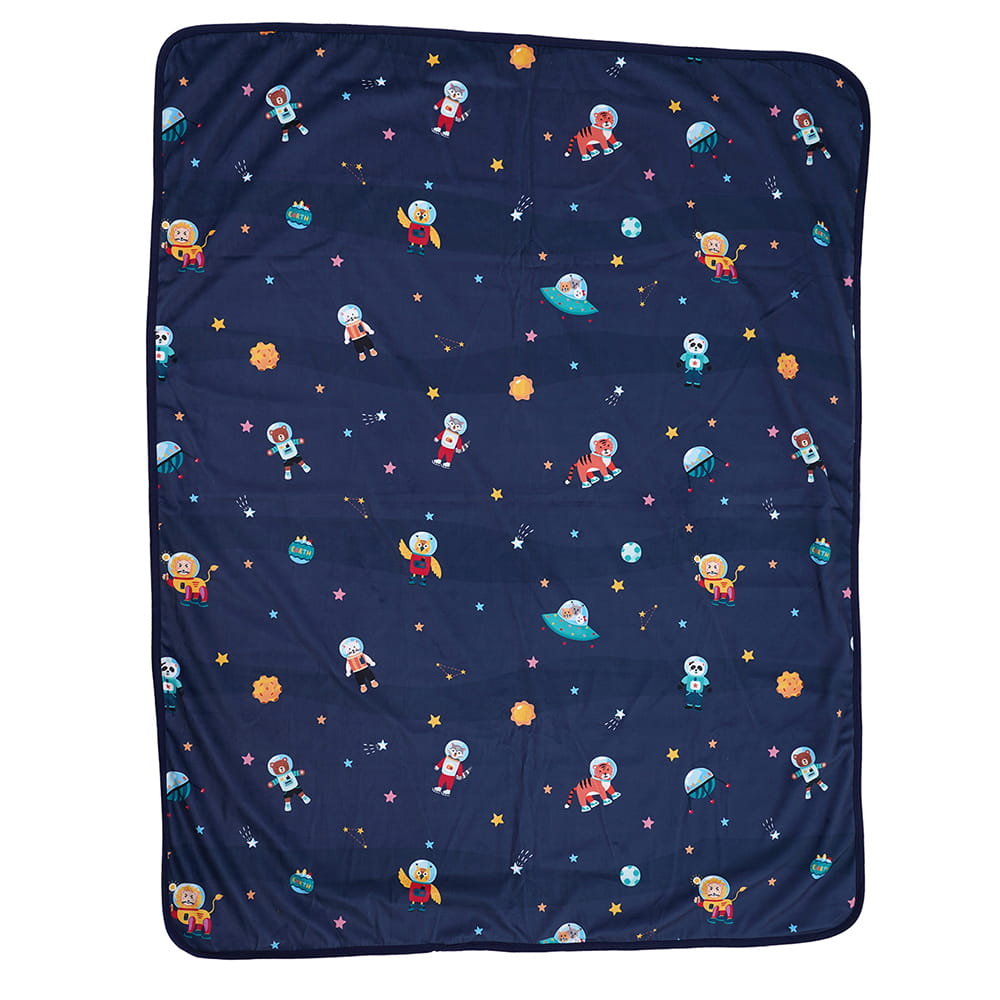 Baby Moo Space All Season Premium Blanket - Blue