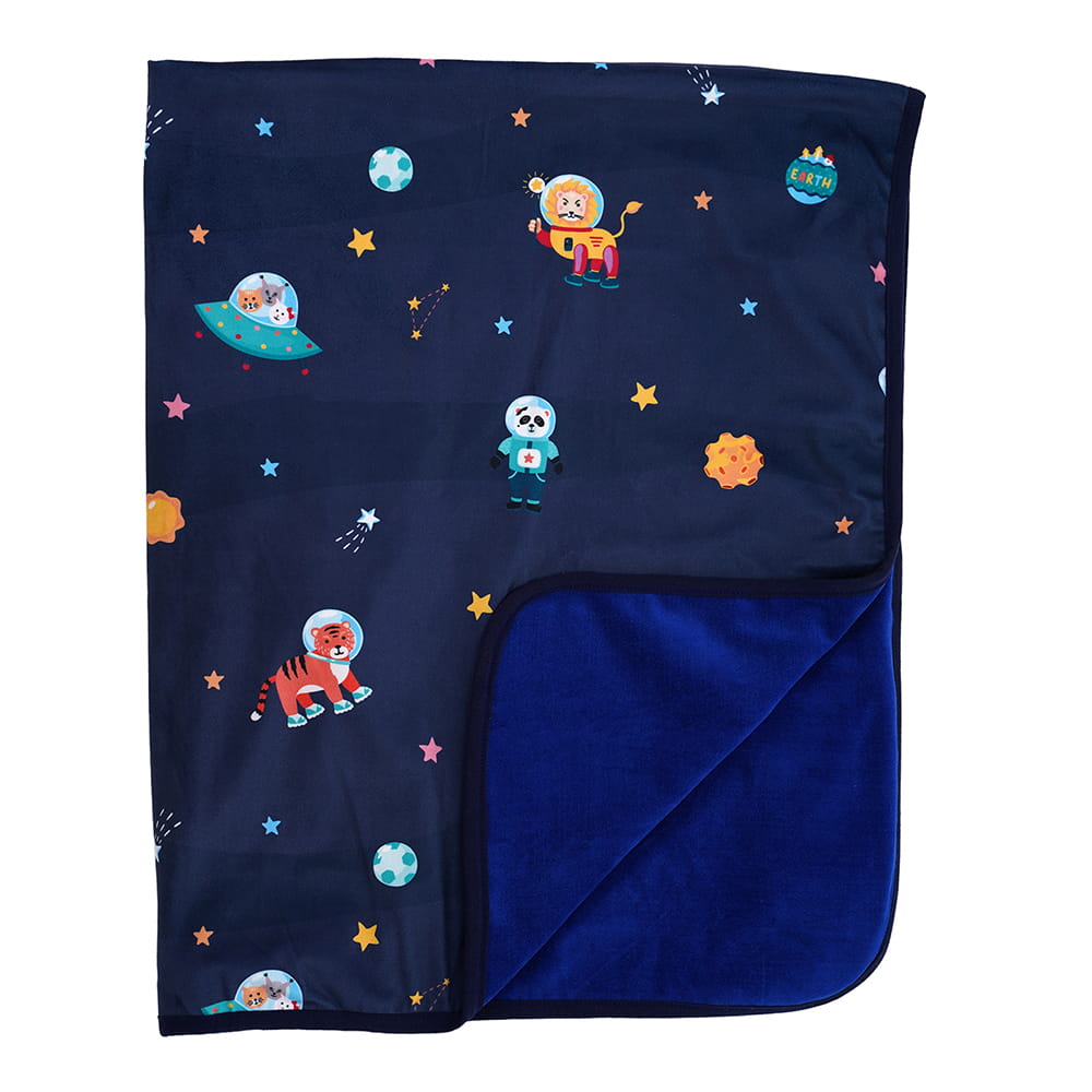 Baby Moo Space All Season Premium Blanket - Blue