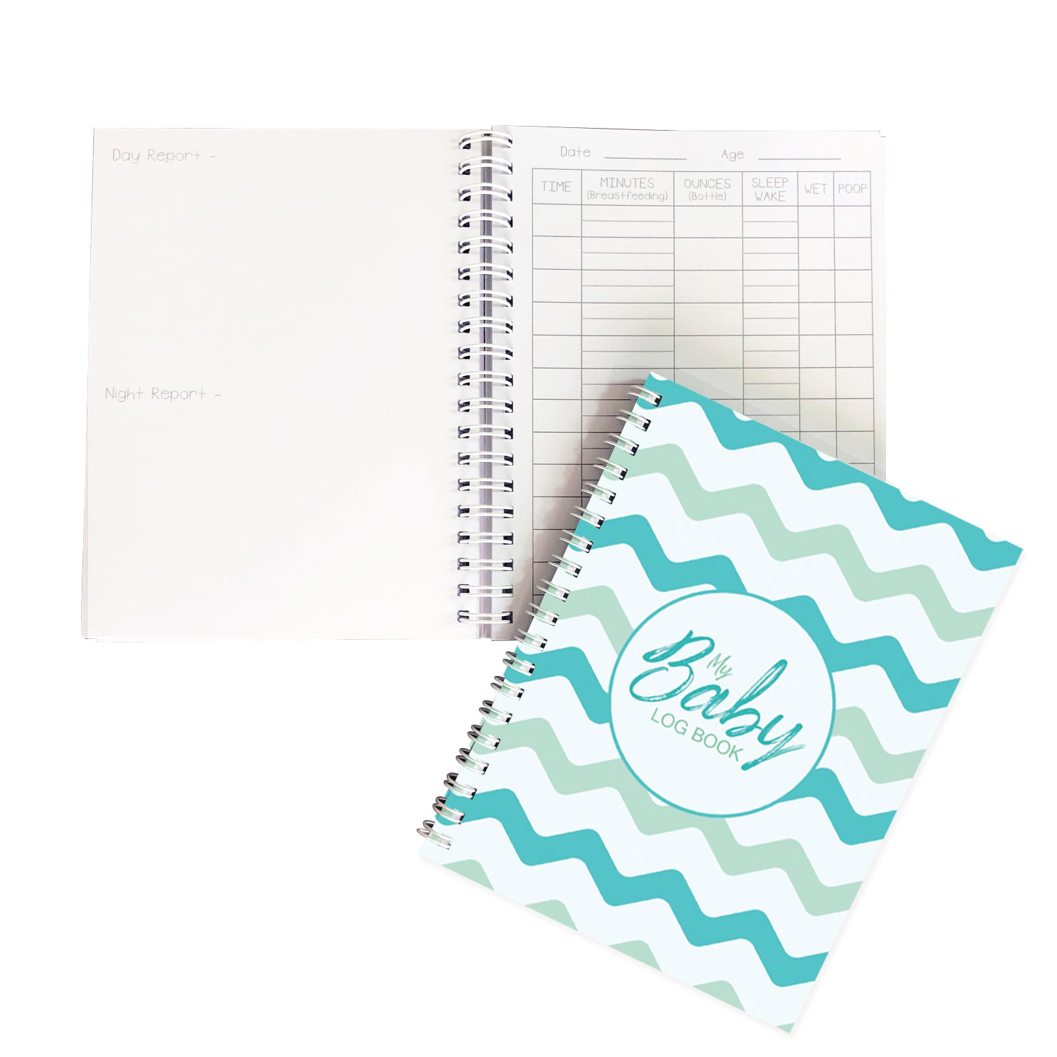 A Baby's Daily Log Book - Chevron