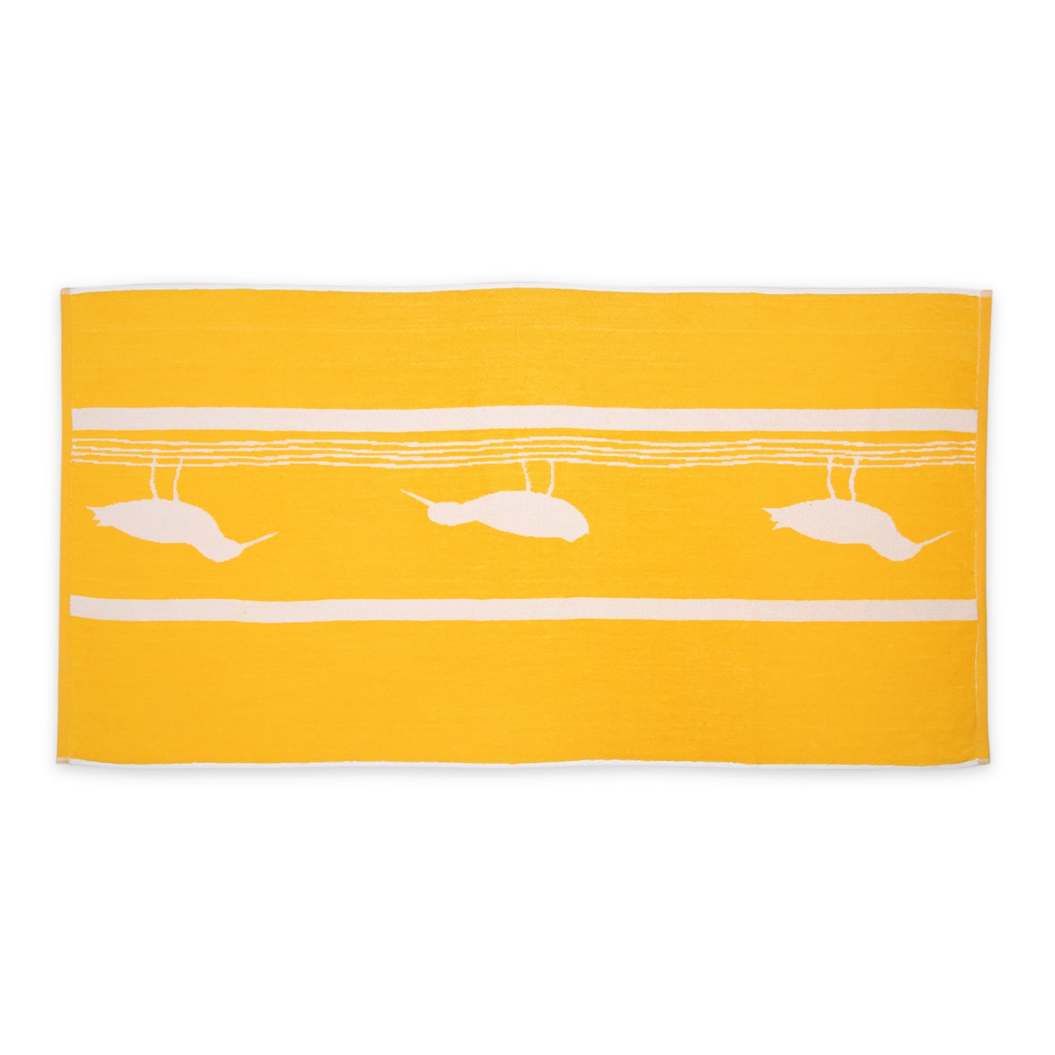 Yellow Bird Terry Towel - Bath/Hand/ Wash Towel