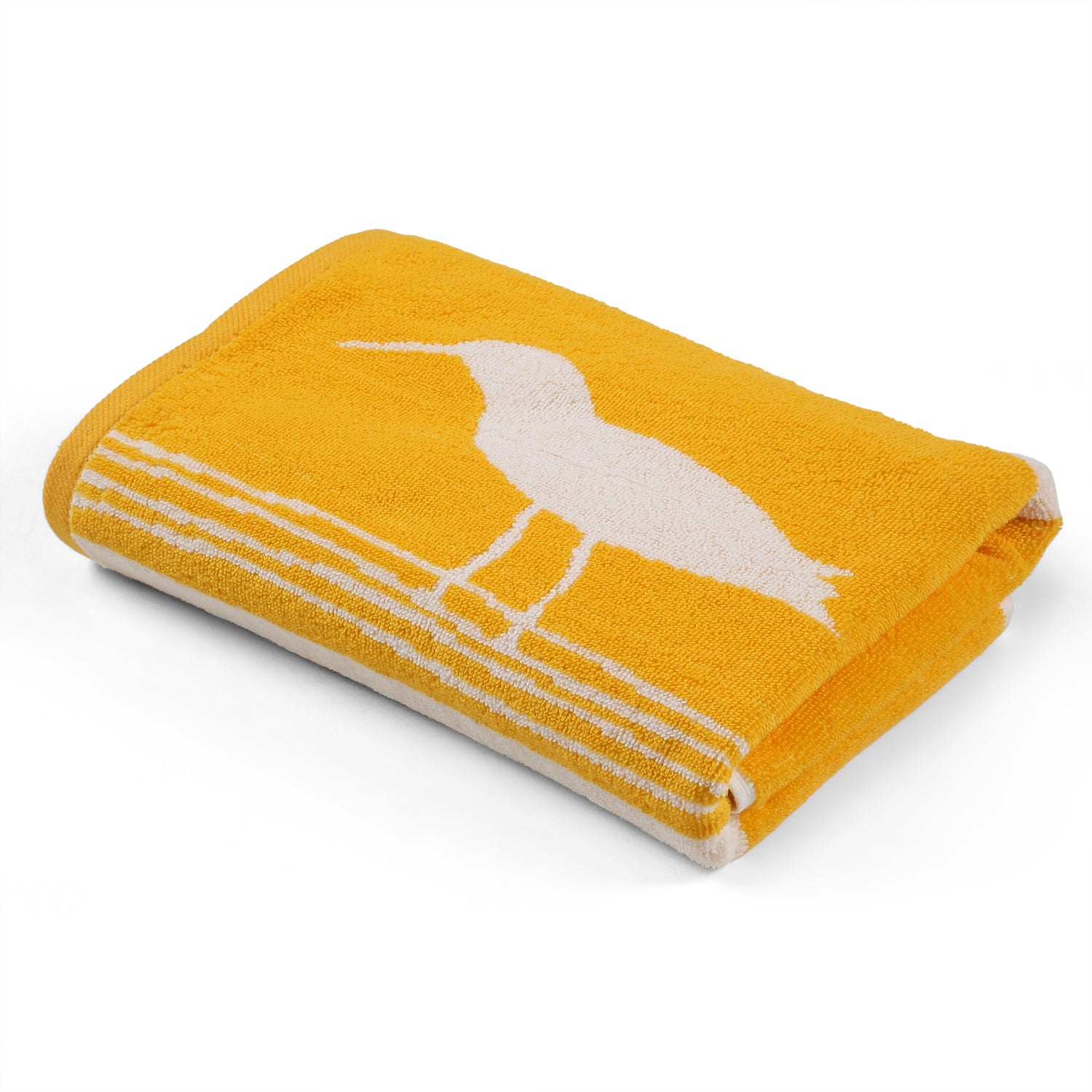 Yellow Bird Terry Towel - Bath/Hand/ Wash Towel