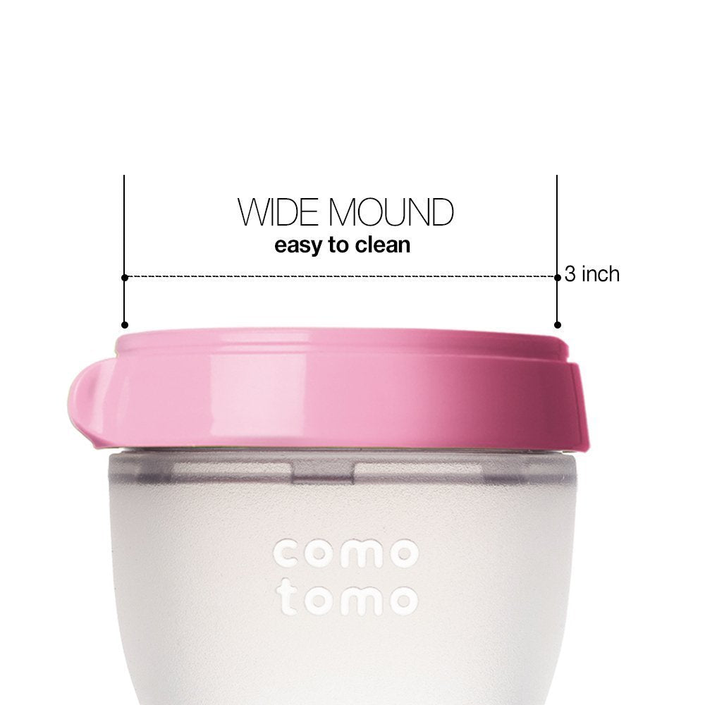 Comotomo Baby Bottle Bundle, Pink