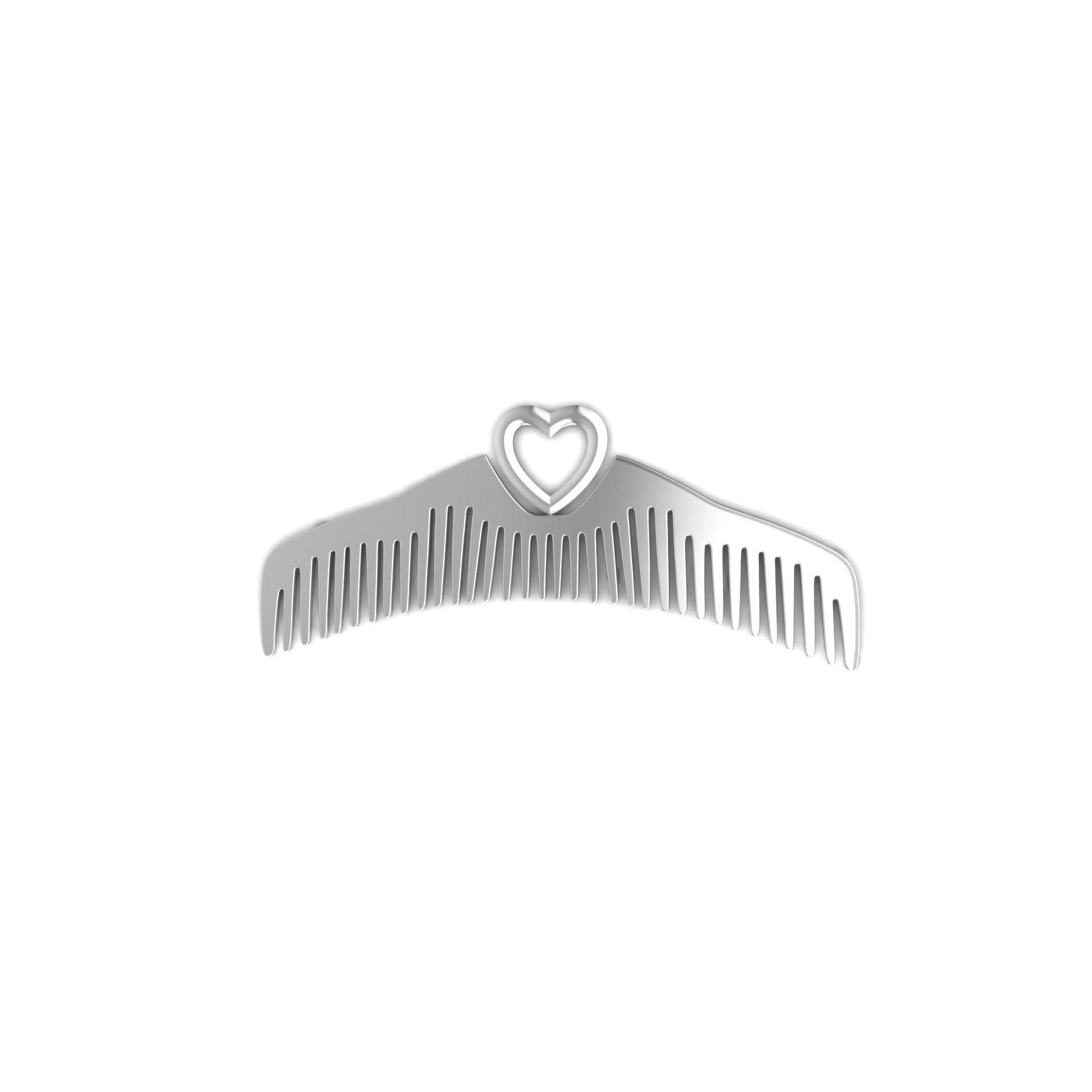 Sterling Silver Comb - Heart