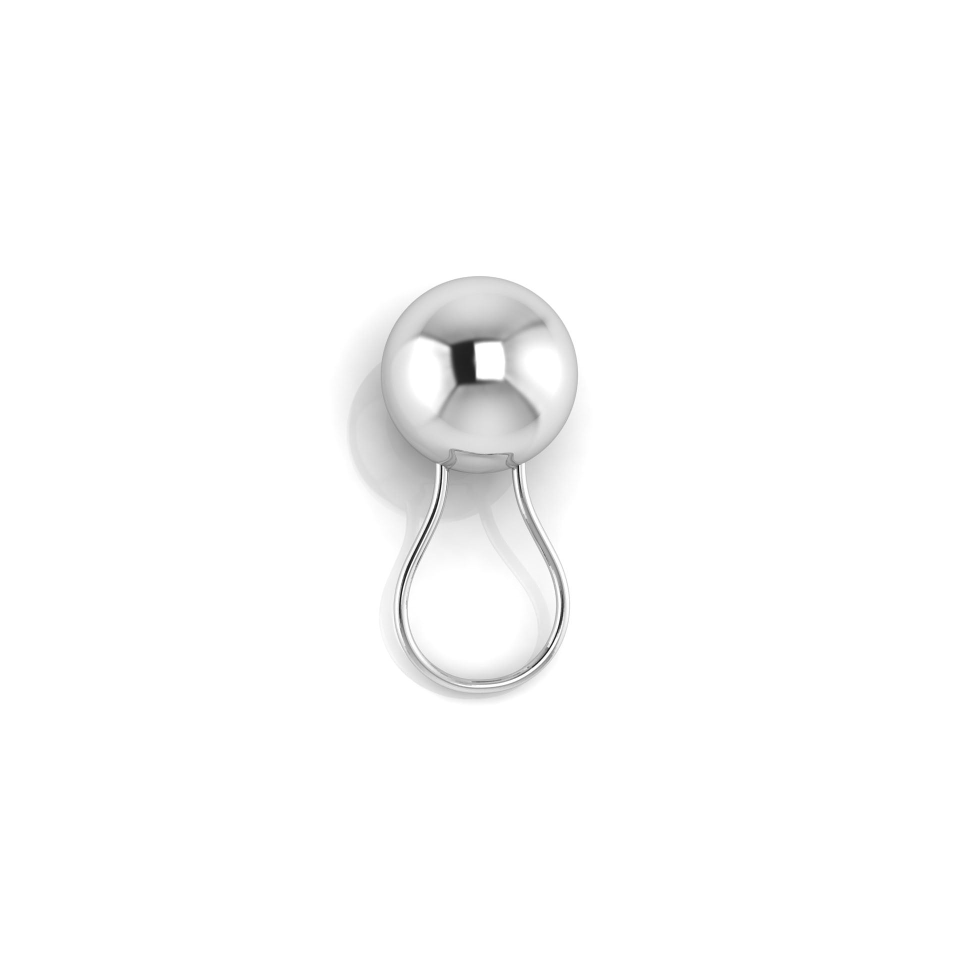 Sterling Silver Rattle - Ball