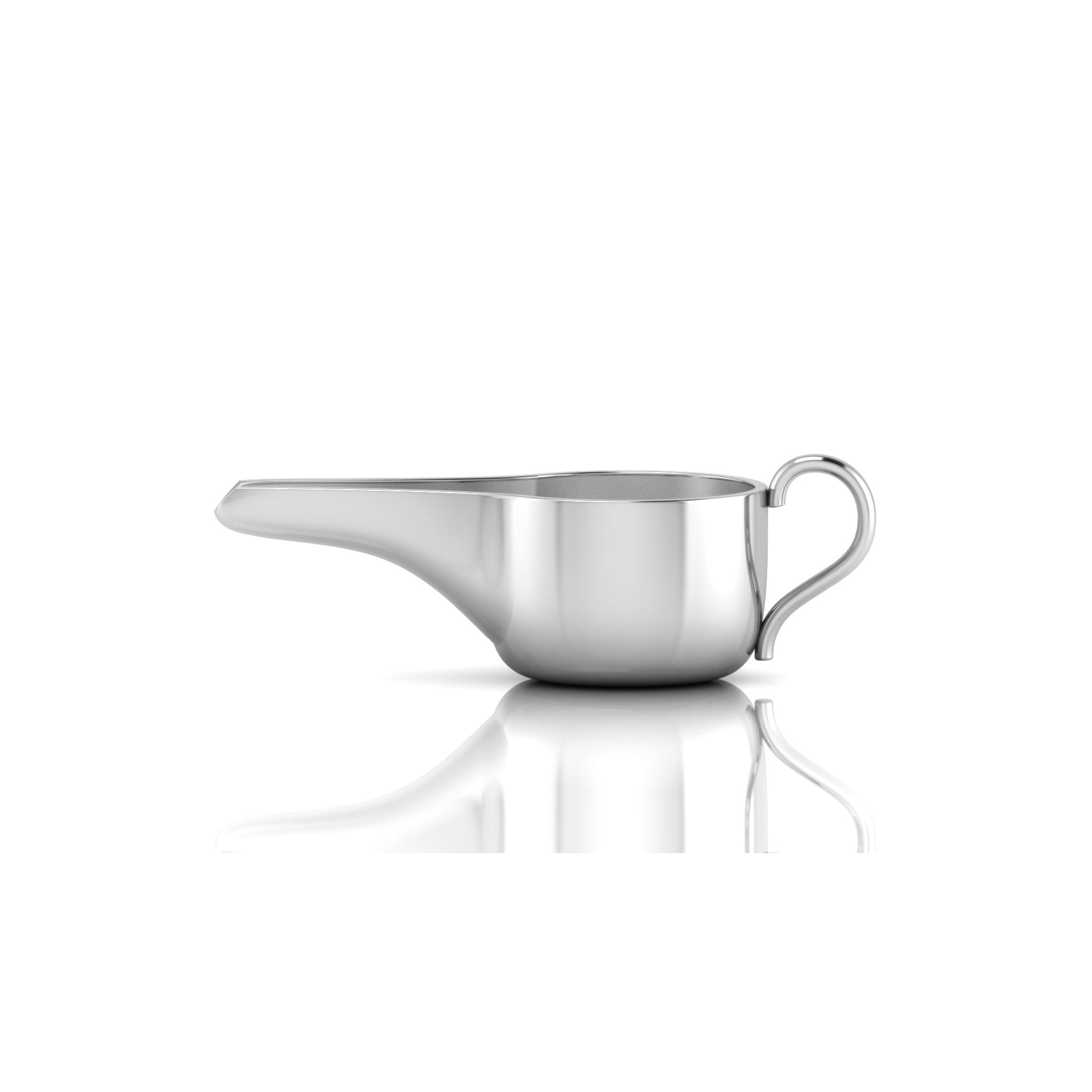 Sterling Silver Round Medicine Porringer With Plain Handle