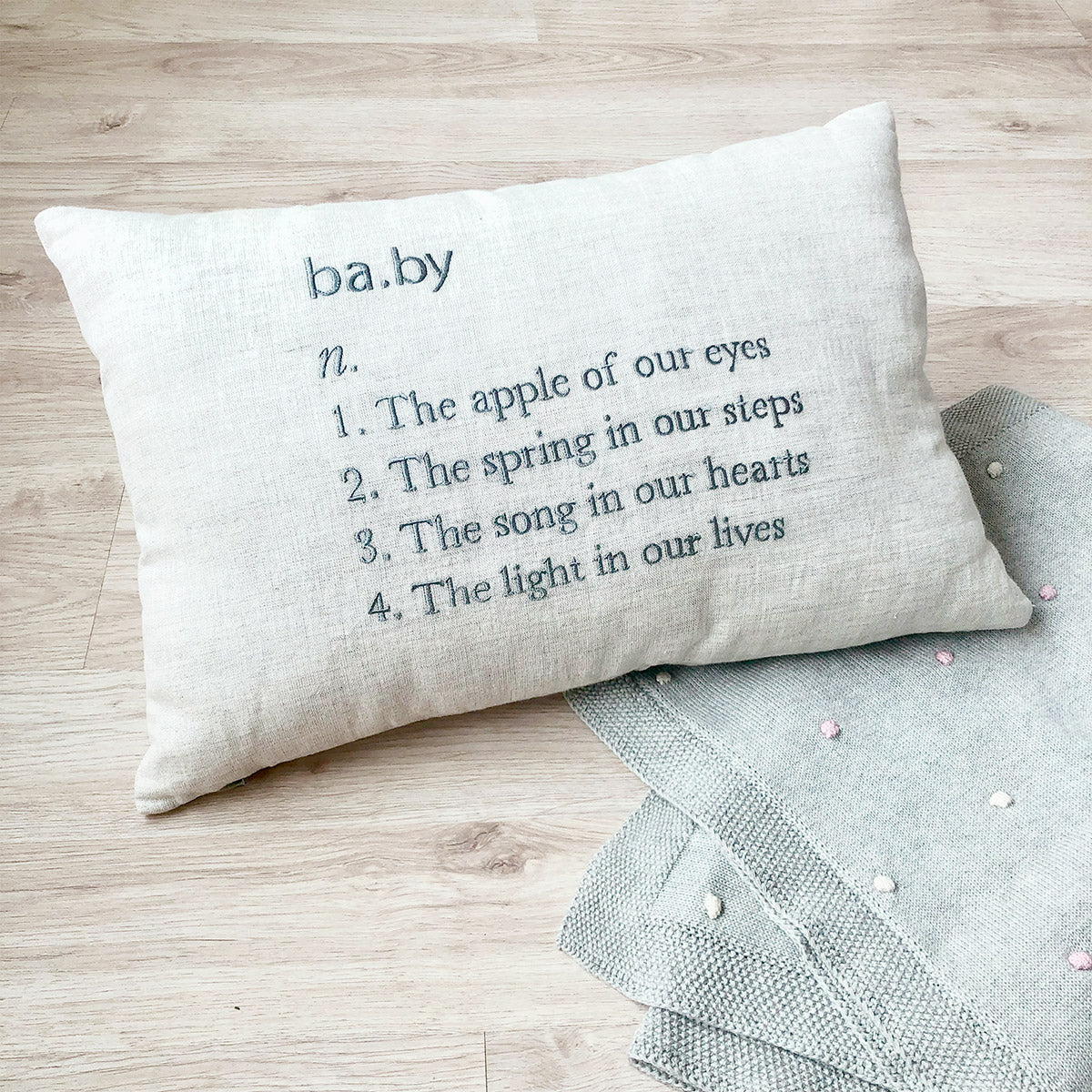 b-a-b-y Throw Cushion