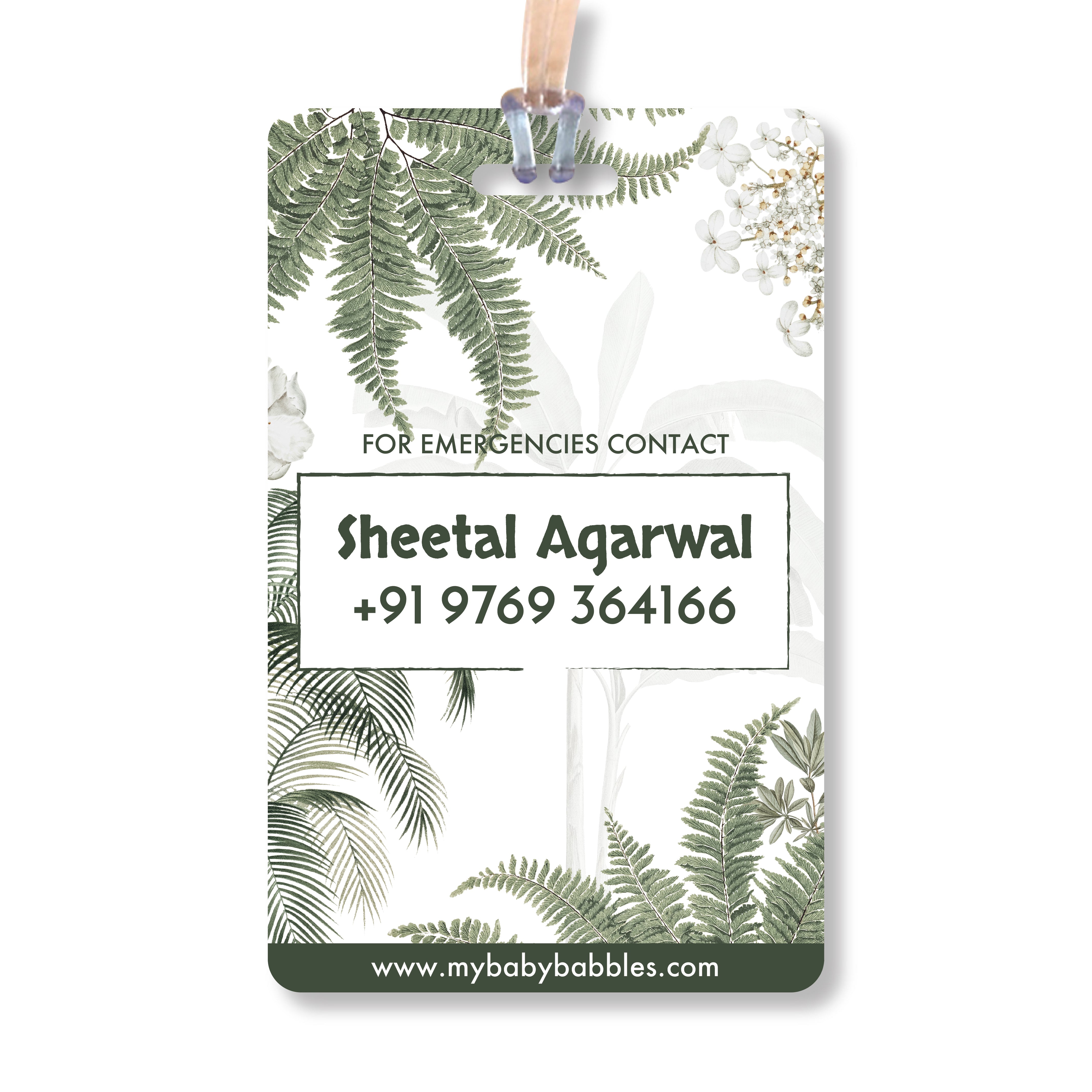 Luggage Tags - Jungle Safari- Set of2