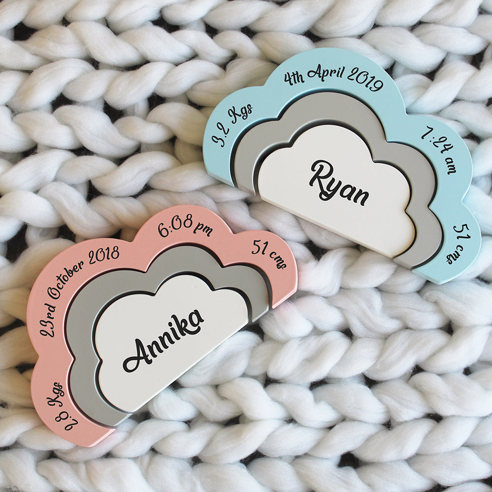 Birth Statistics Clouds, Pink