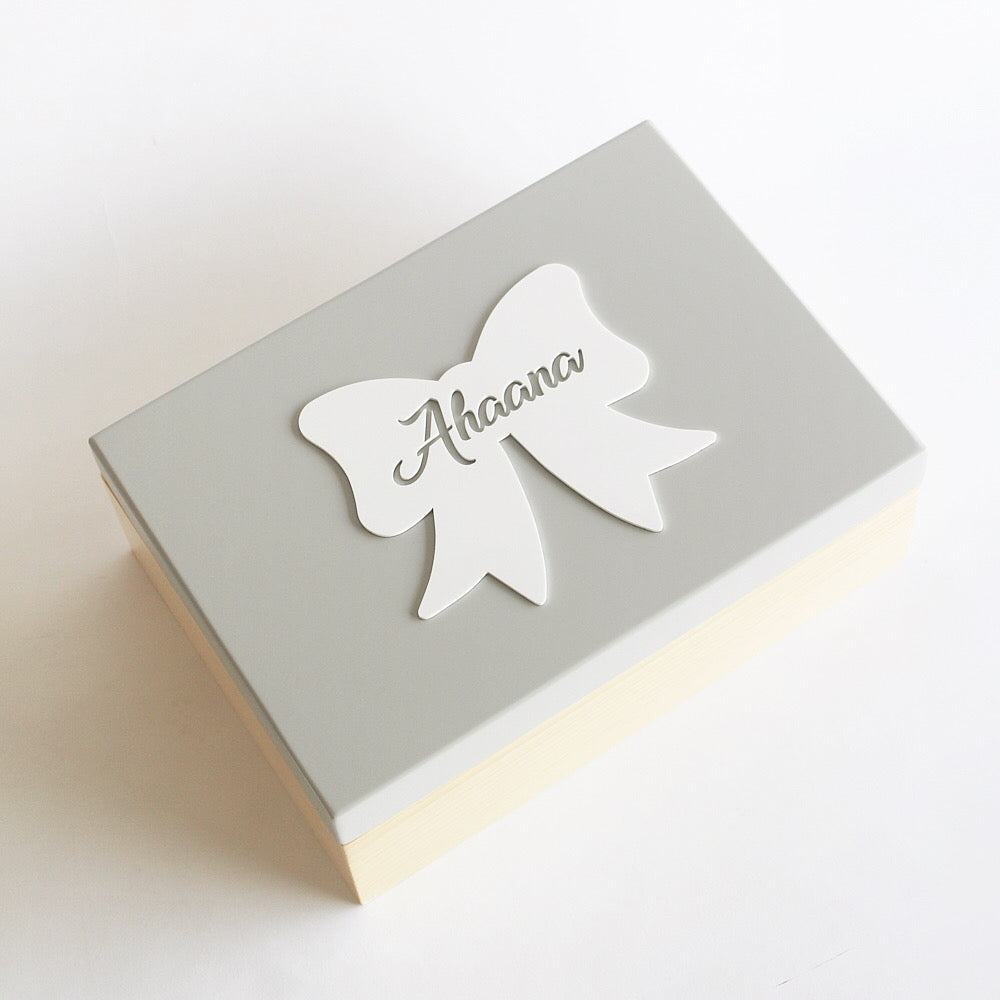 Personalized Storage Box - Bow Theme