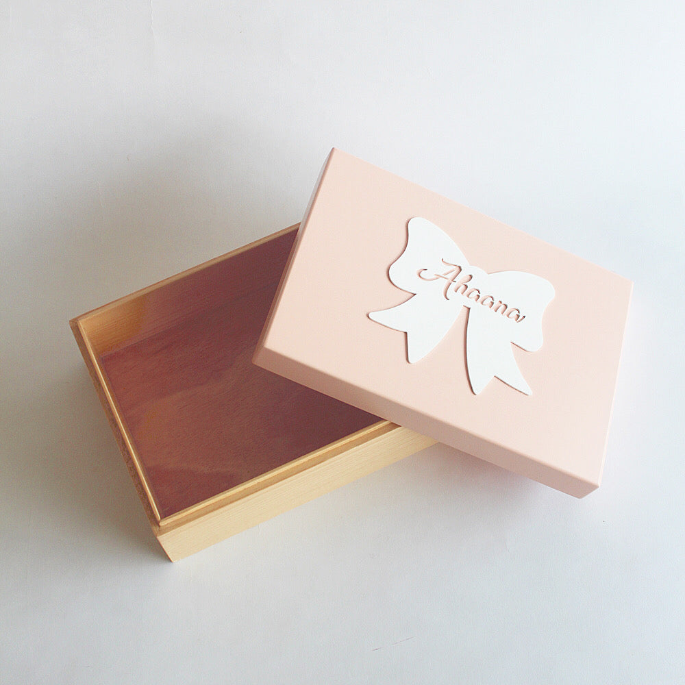 Personalized Storage Box - Bow Theme