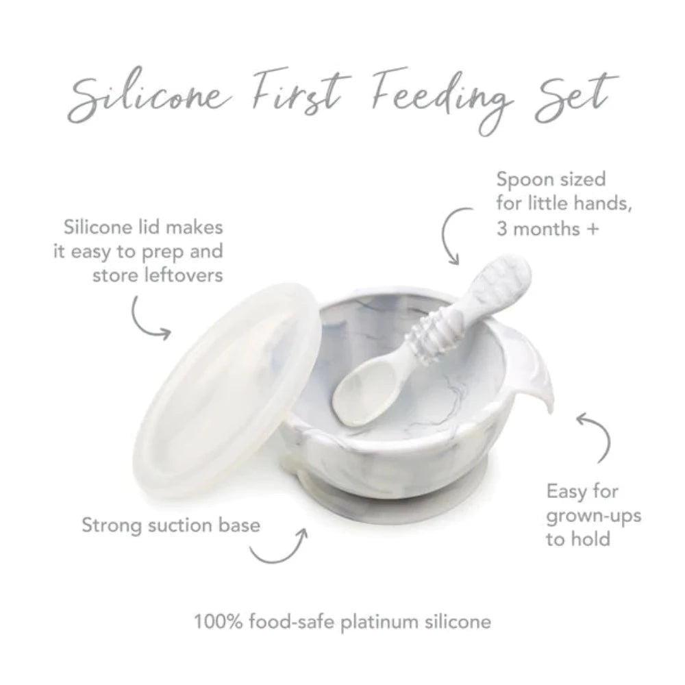 Bumkins Silicone First Feeding Set-Mealtime Essentials-Bumkins-Toycra