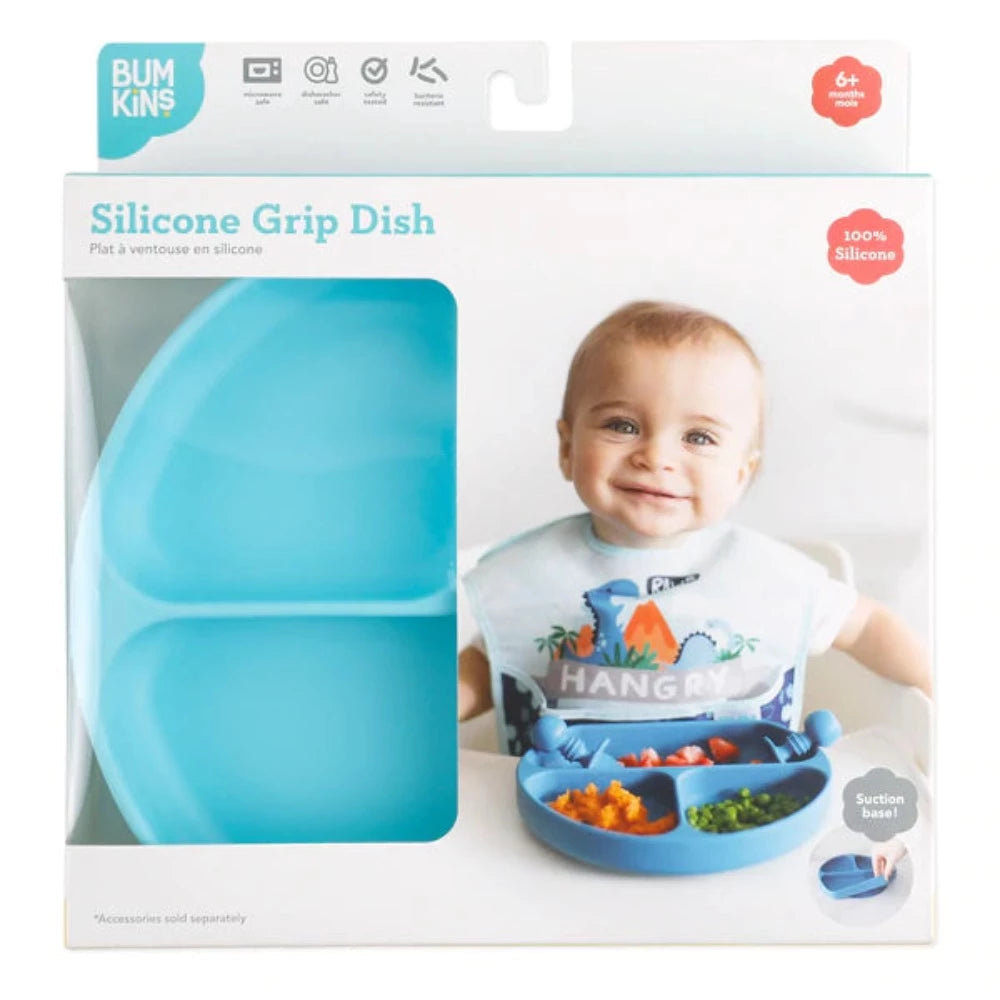 Bumkins Silicone Grip Dish-Mealtime Essentials-Bumkins-Toycra